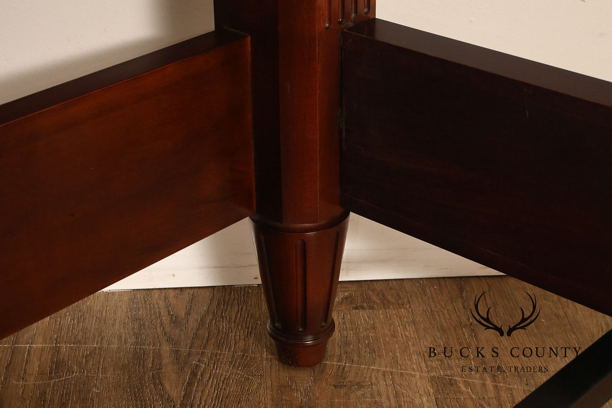 Henkel Harris Mahogany Low-Post Queen Bed