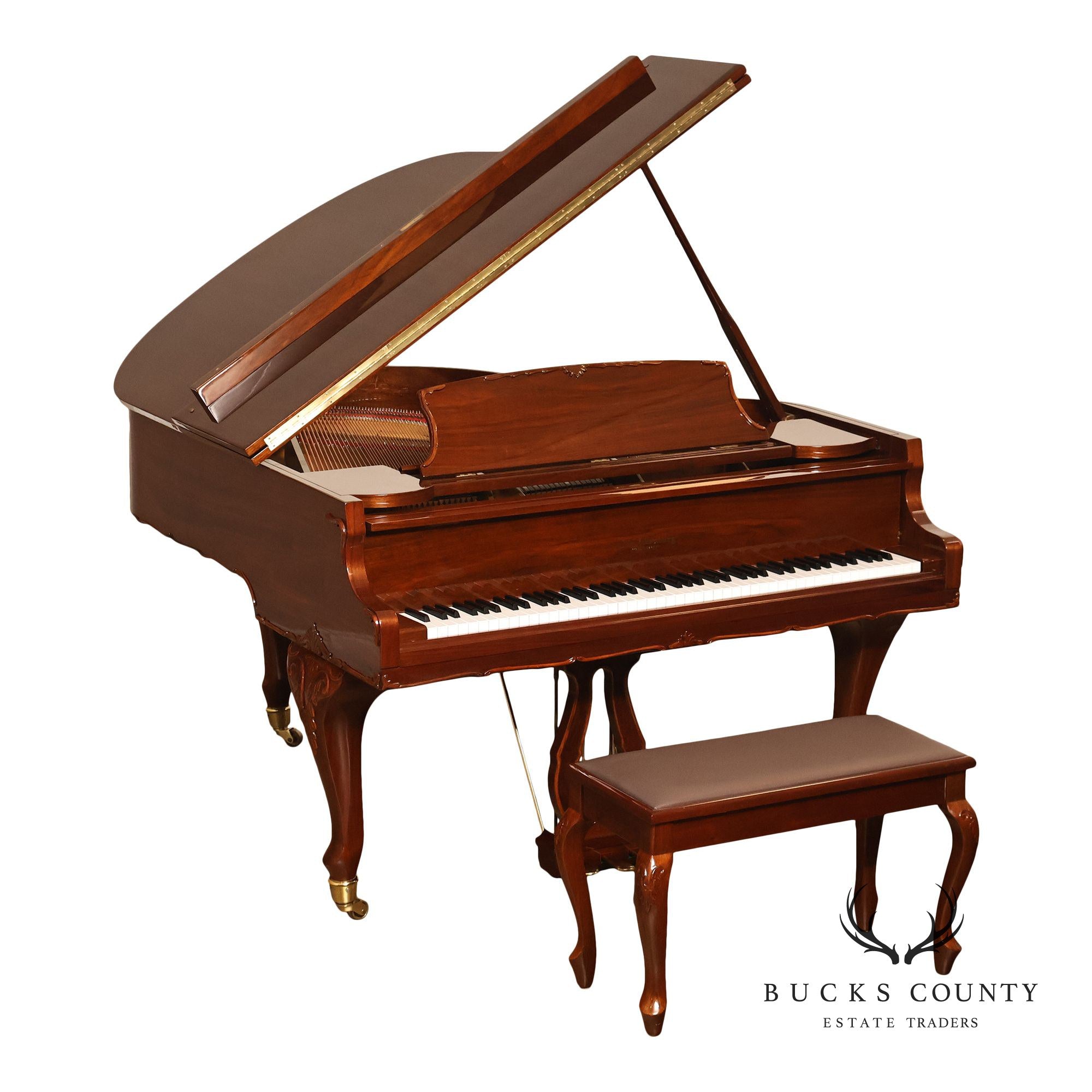 Otto Altenburg Rosewood Baby Grand Piano With Matching Duet Bench