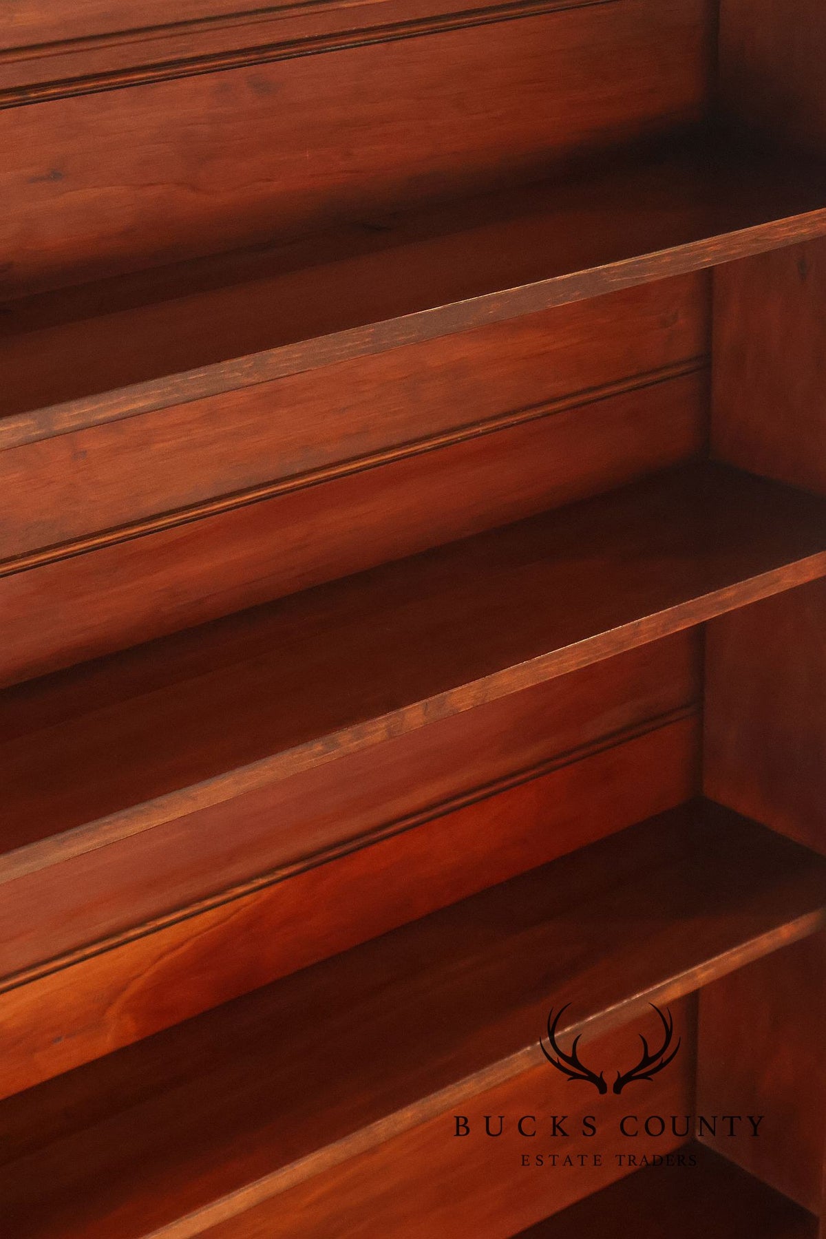 D.R. Dimes Pine Two-Piece Step-Back Cupboard