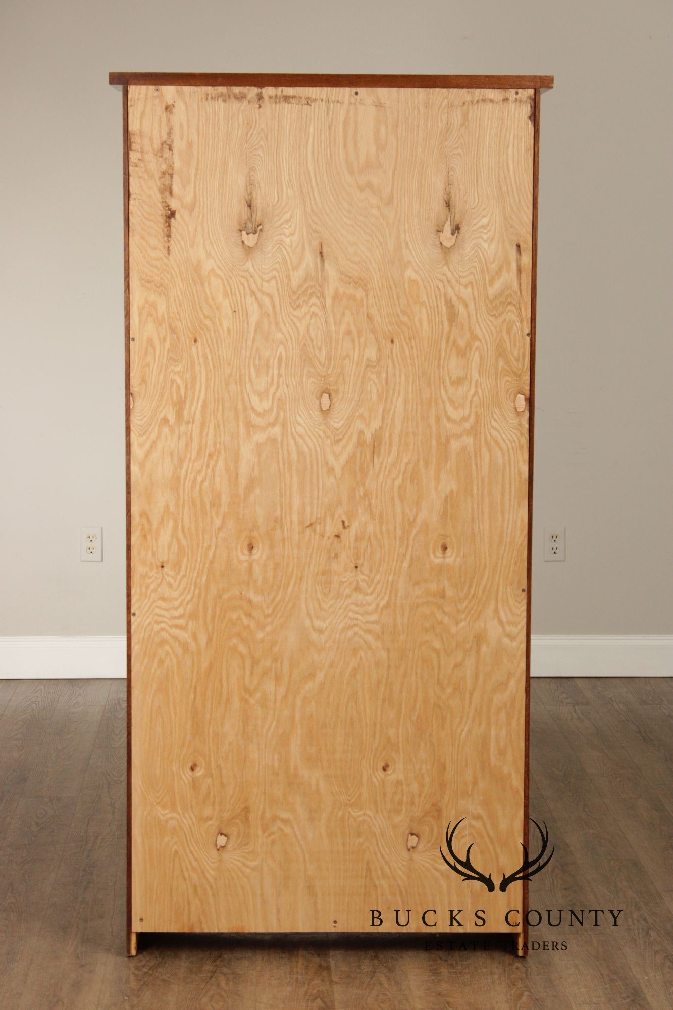 Mission Style Oak Two-Door Bookcase
