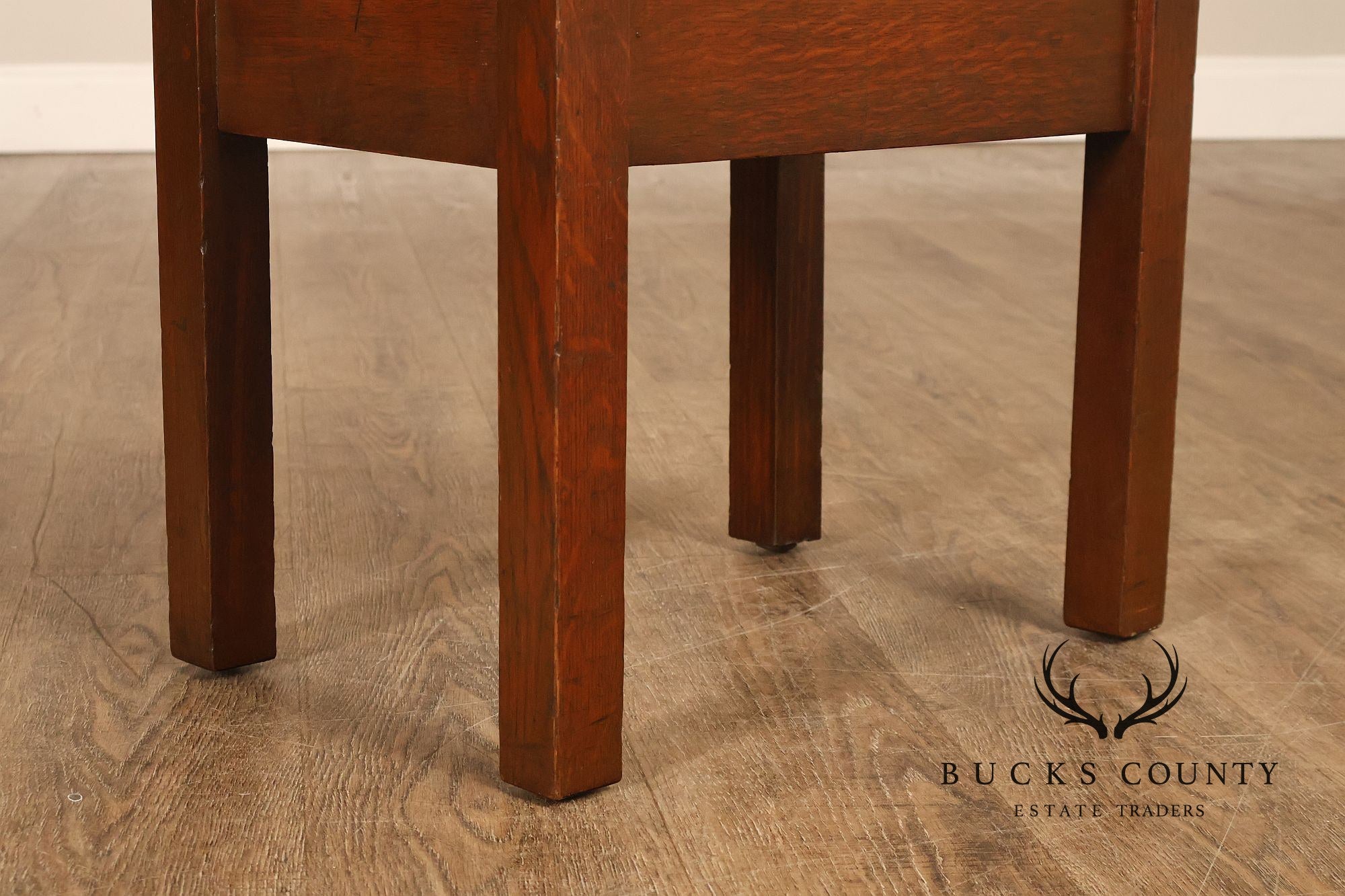 Antique Stickley Brothers Mission Oak Footstool Ottoman