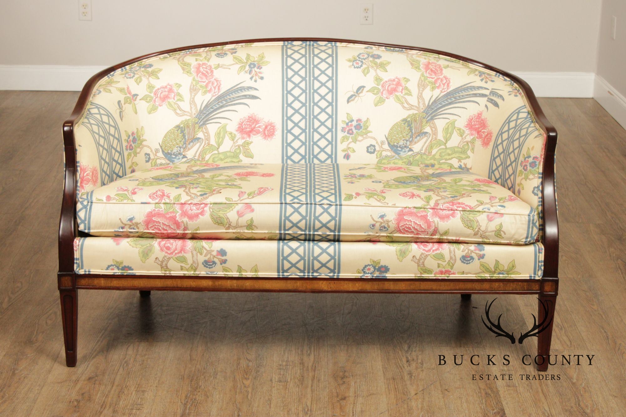 Hickory Chair Federal Style Mahogany Loveseat
