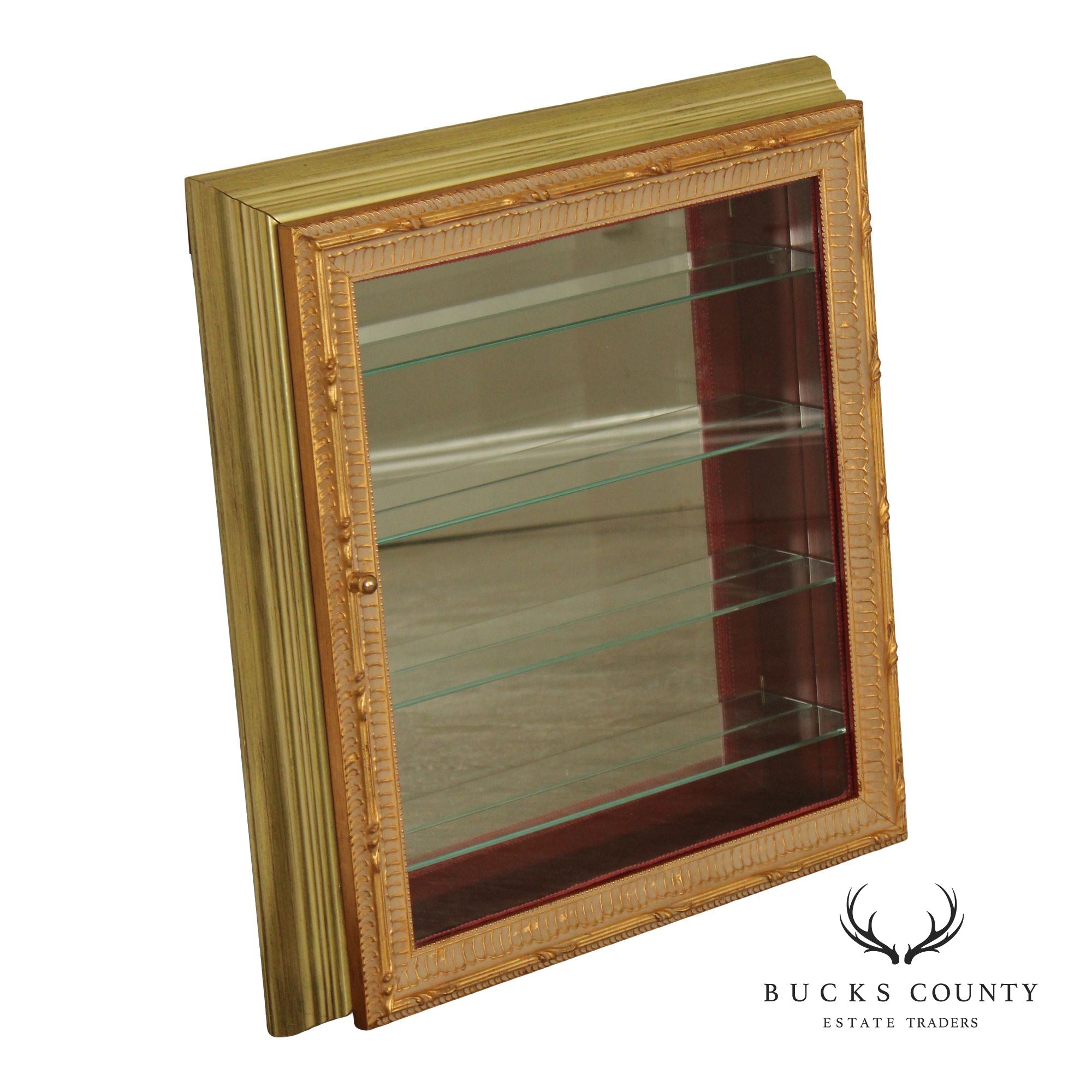 Italian Gold Framed Hanging Display Case