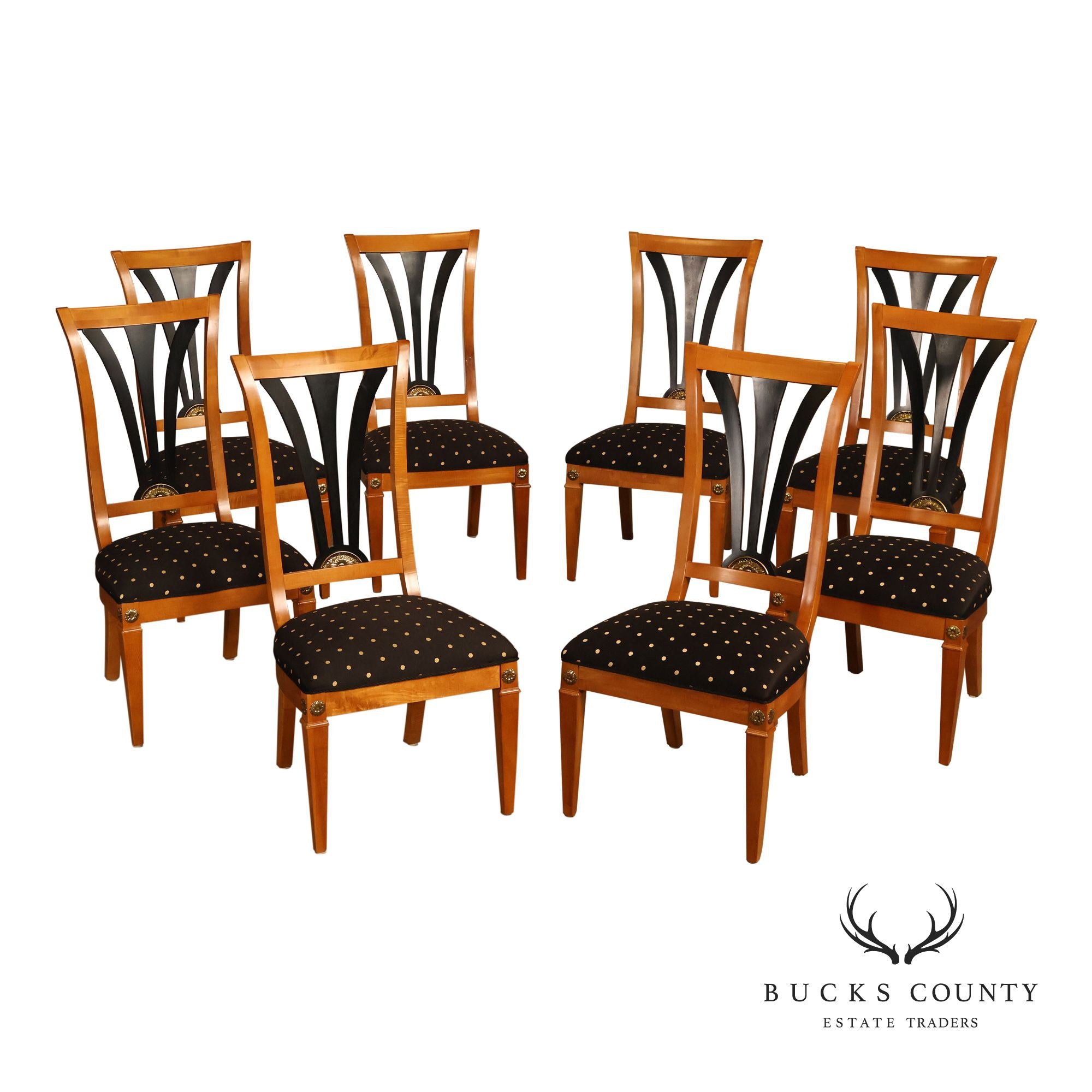 Thomasville Grand Classics Biedermeier Collection Set of Eight Dining Chairs