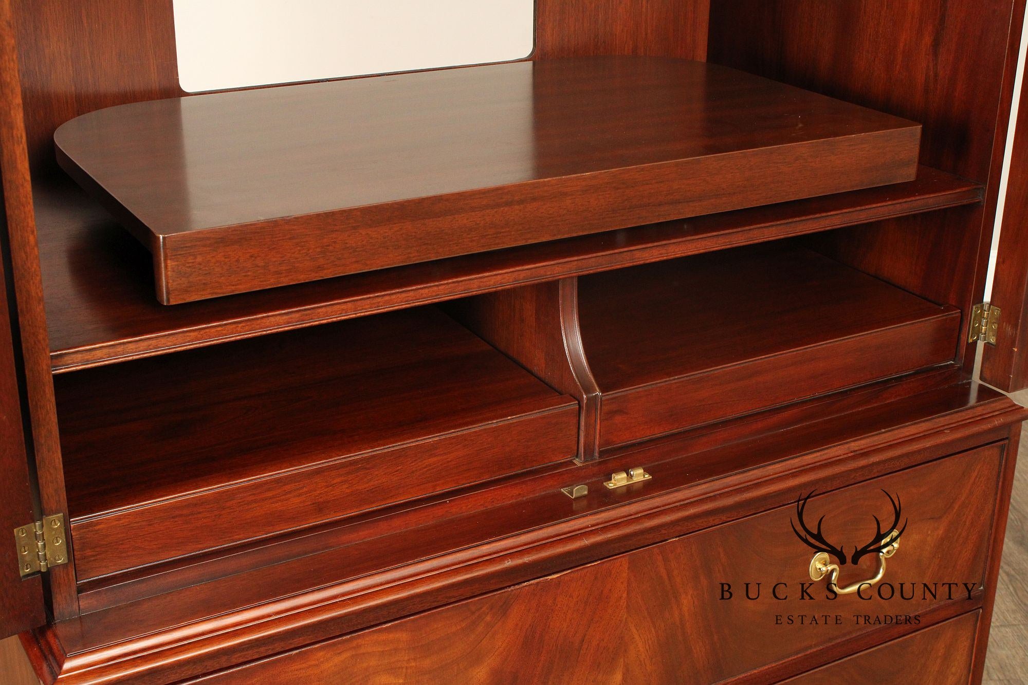 Henkel Harris Mahogany Entertainment Armoire