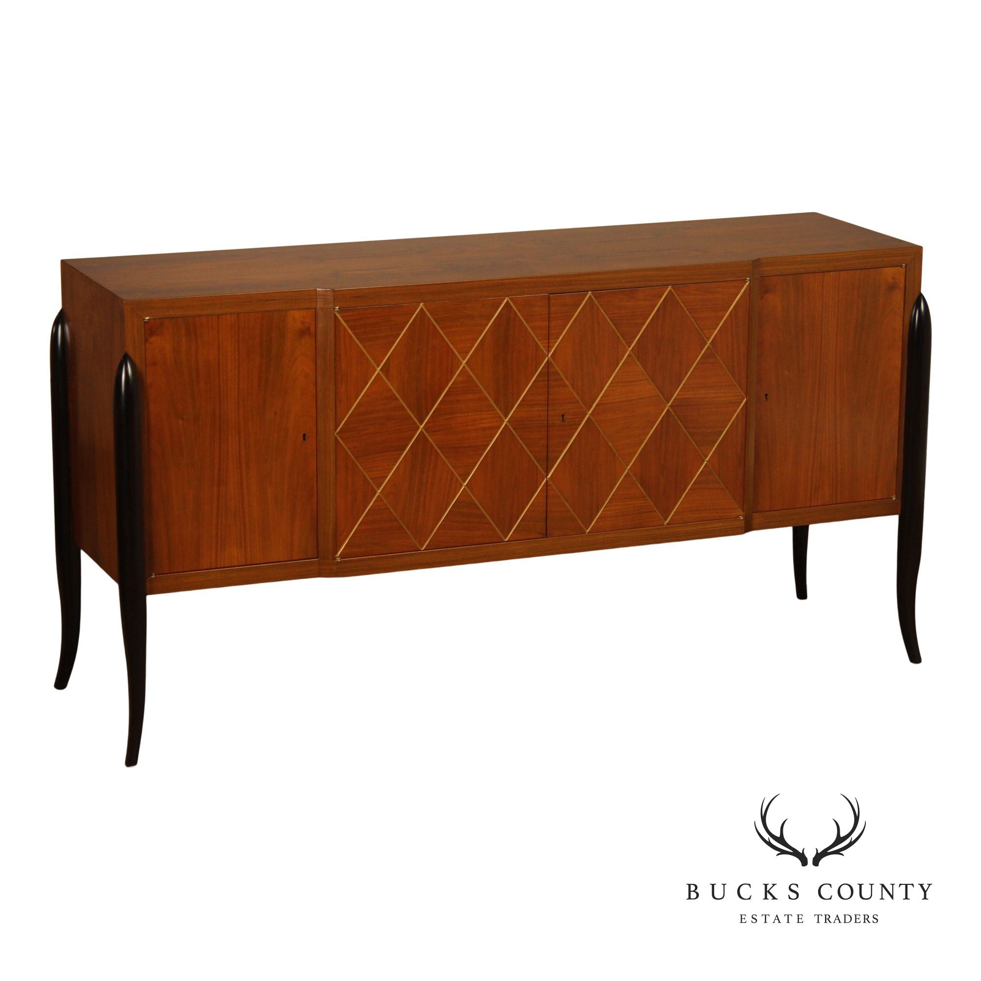 Acanto Luxury Furniture French Art Deco Style Walnut Sideboard Moma