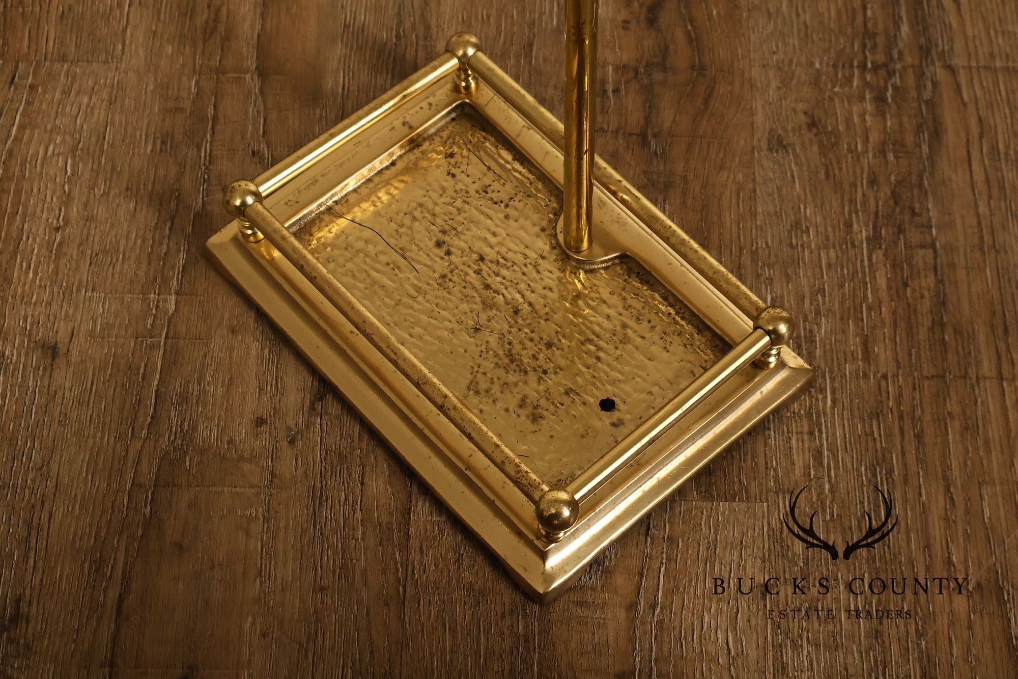 Traditional Five-Piece Brass Fireplace Tool Set