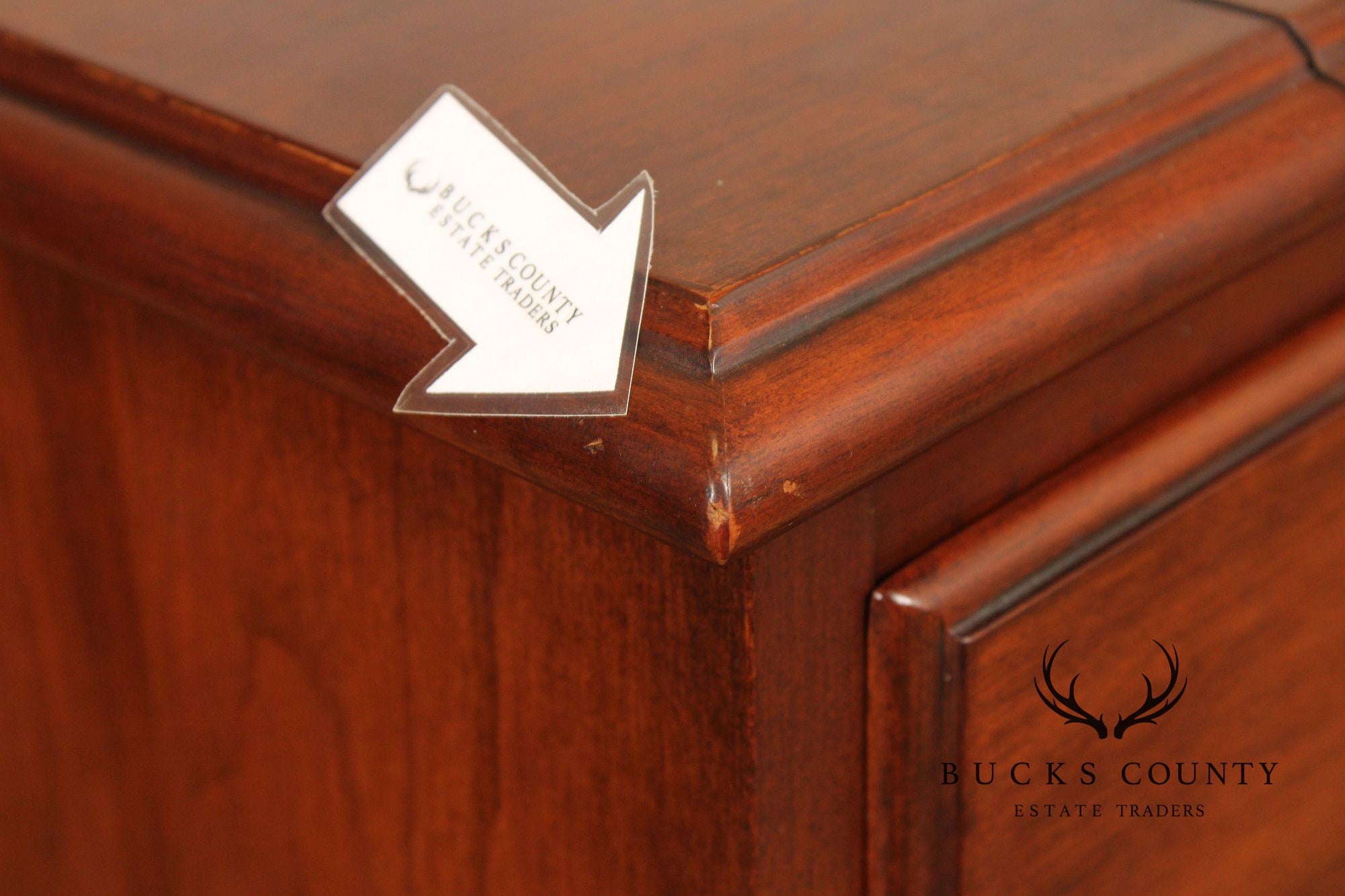 Henkel Harris Chippendale Style Cherry Flip-Top Server Bar Cart