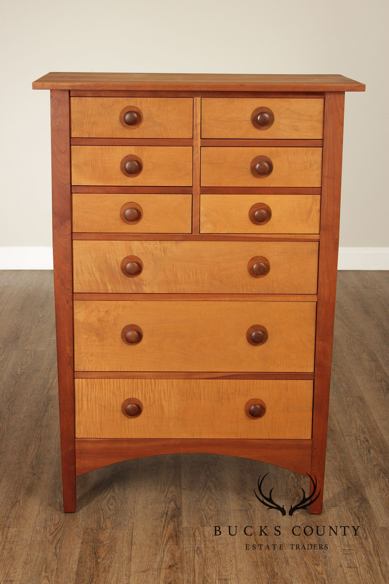 Stickley Harvey Ellis Nine-Drawer Cherry Tall Chest