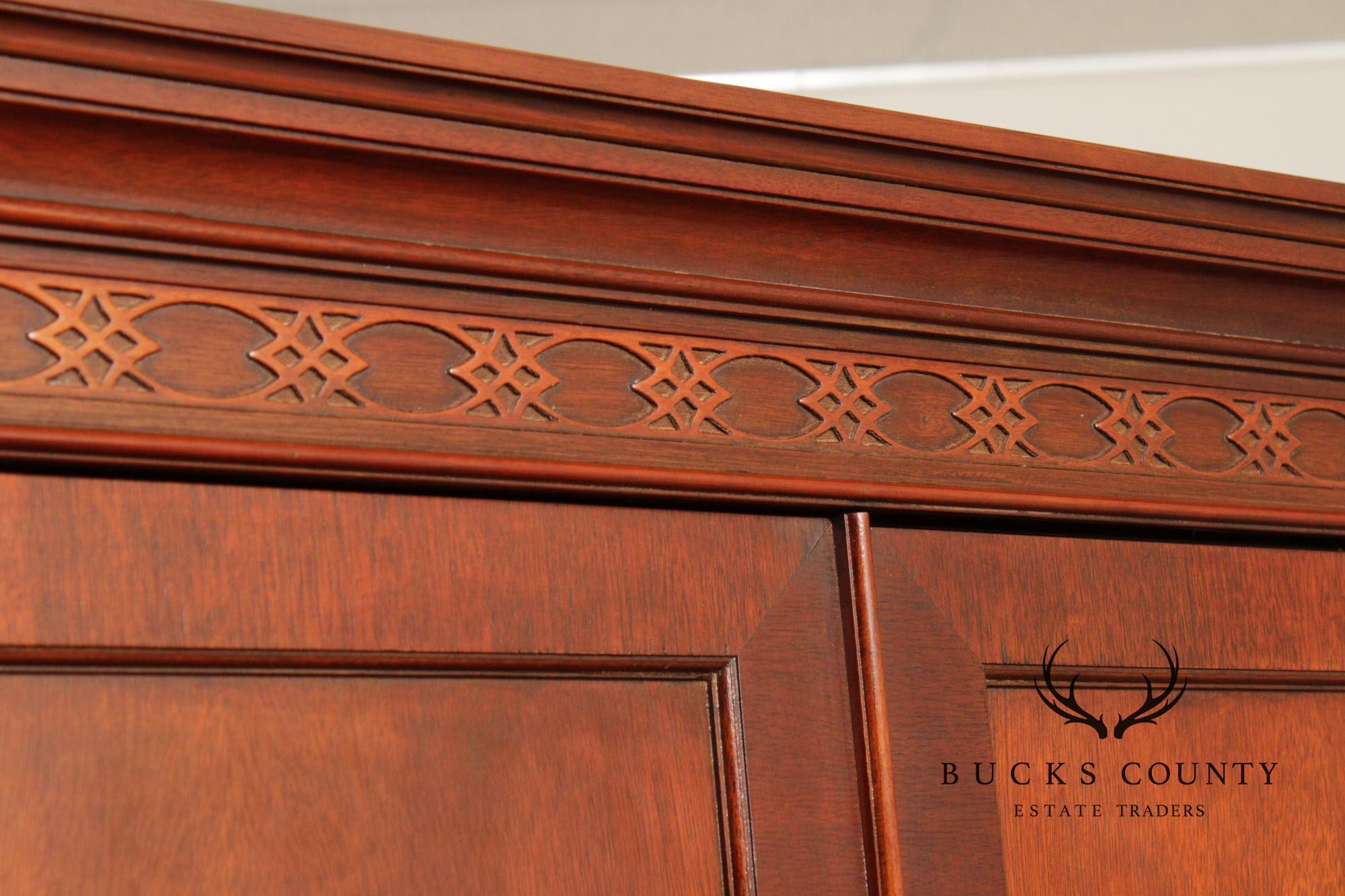 Baker Furniture Chippendale Style Mahogany Armoire