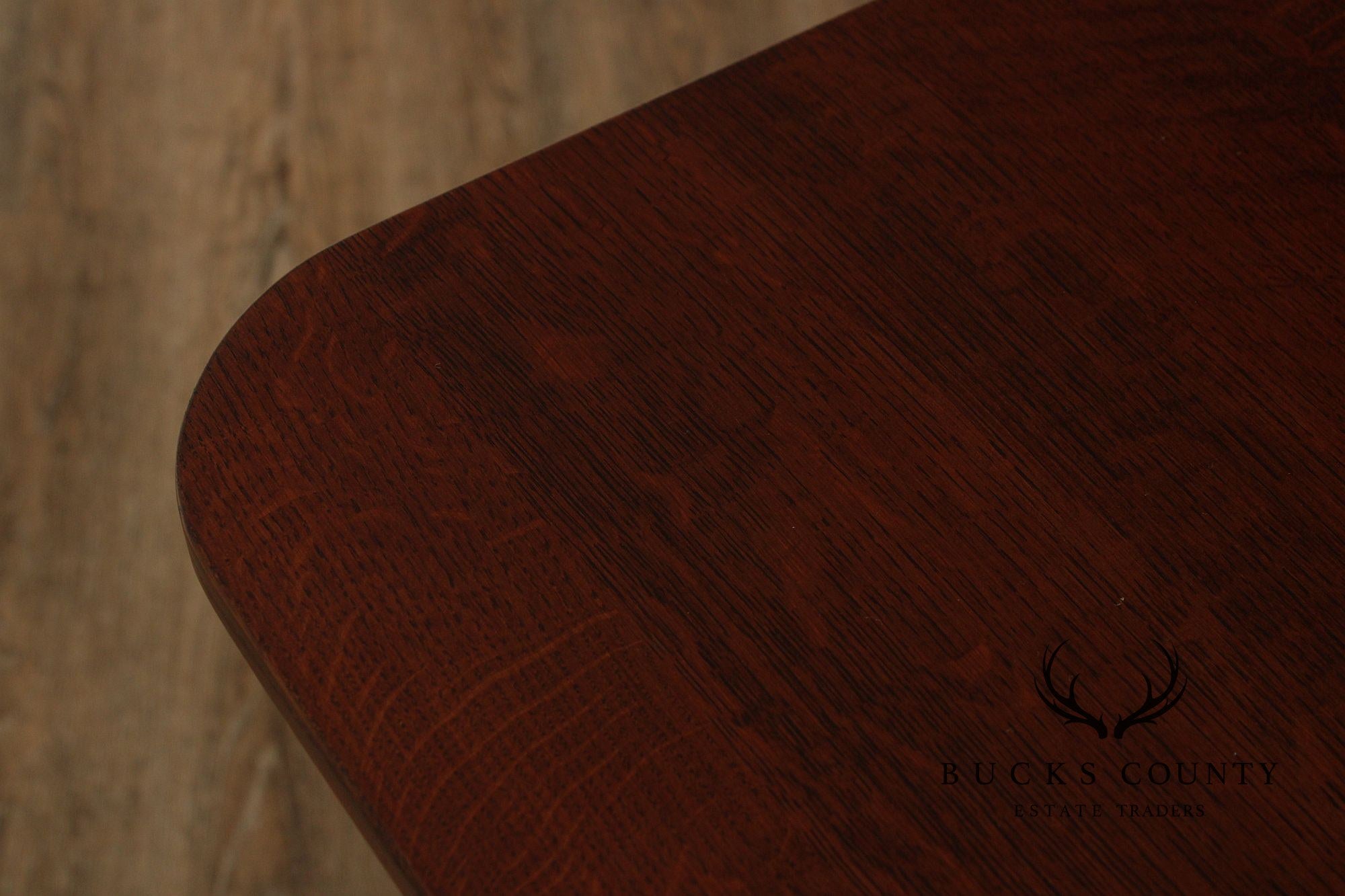 Stickley Mission Collection Arts & Crafts Pagoda Style Oak End Table