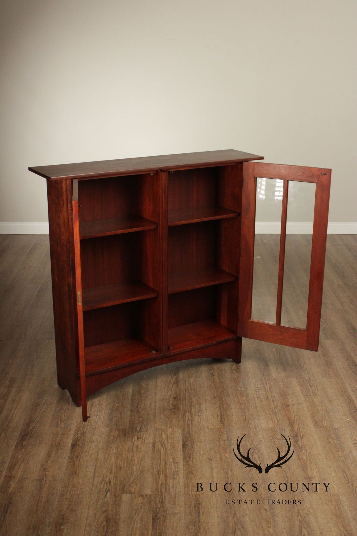 Stickley Mission Collection Cherry Harvey Ellis Bookcase