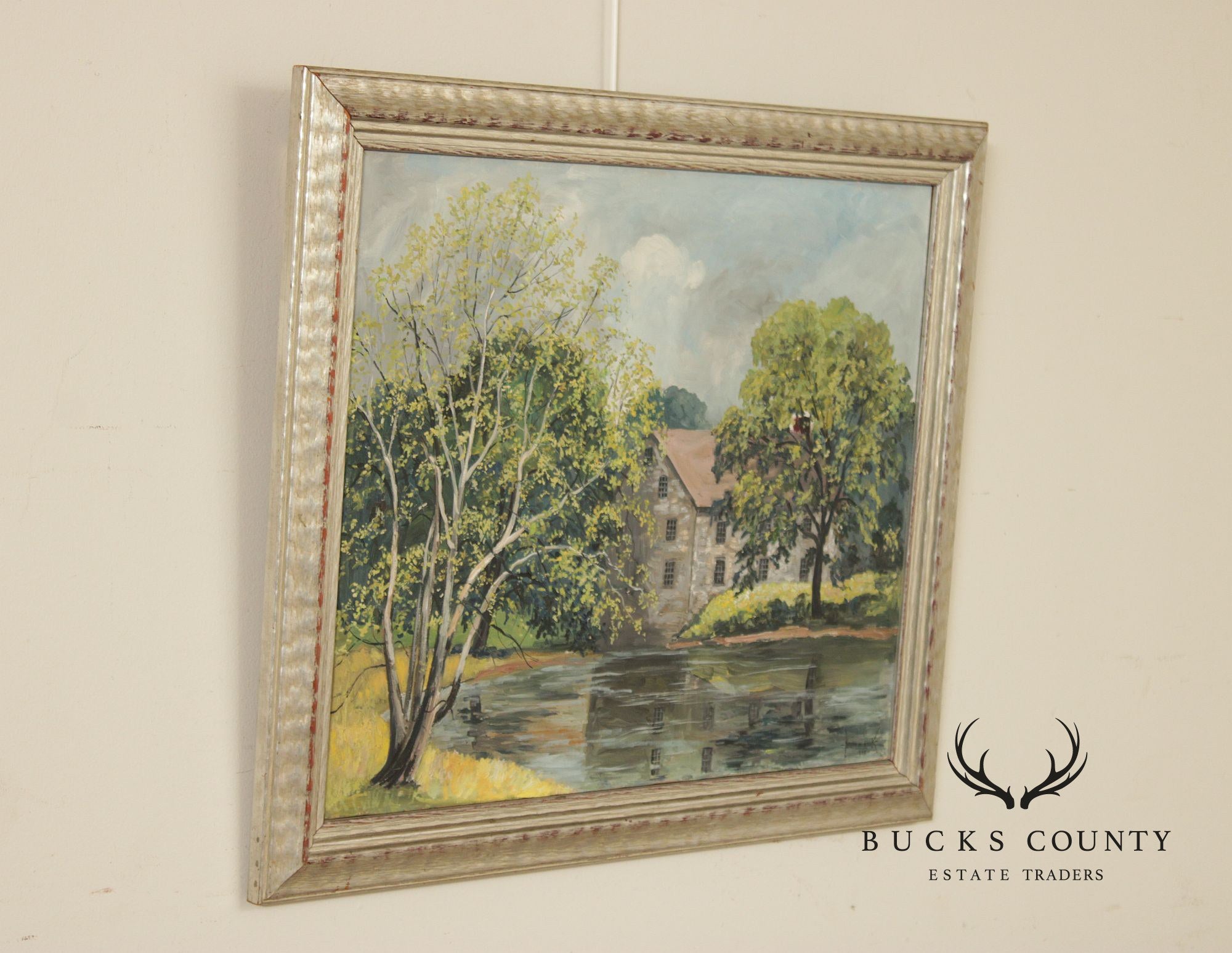 Harry Martin Book Pennsylvania Impressionist Oil Painting, Mill Pond