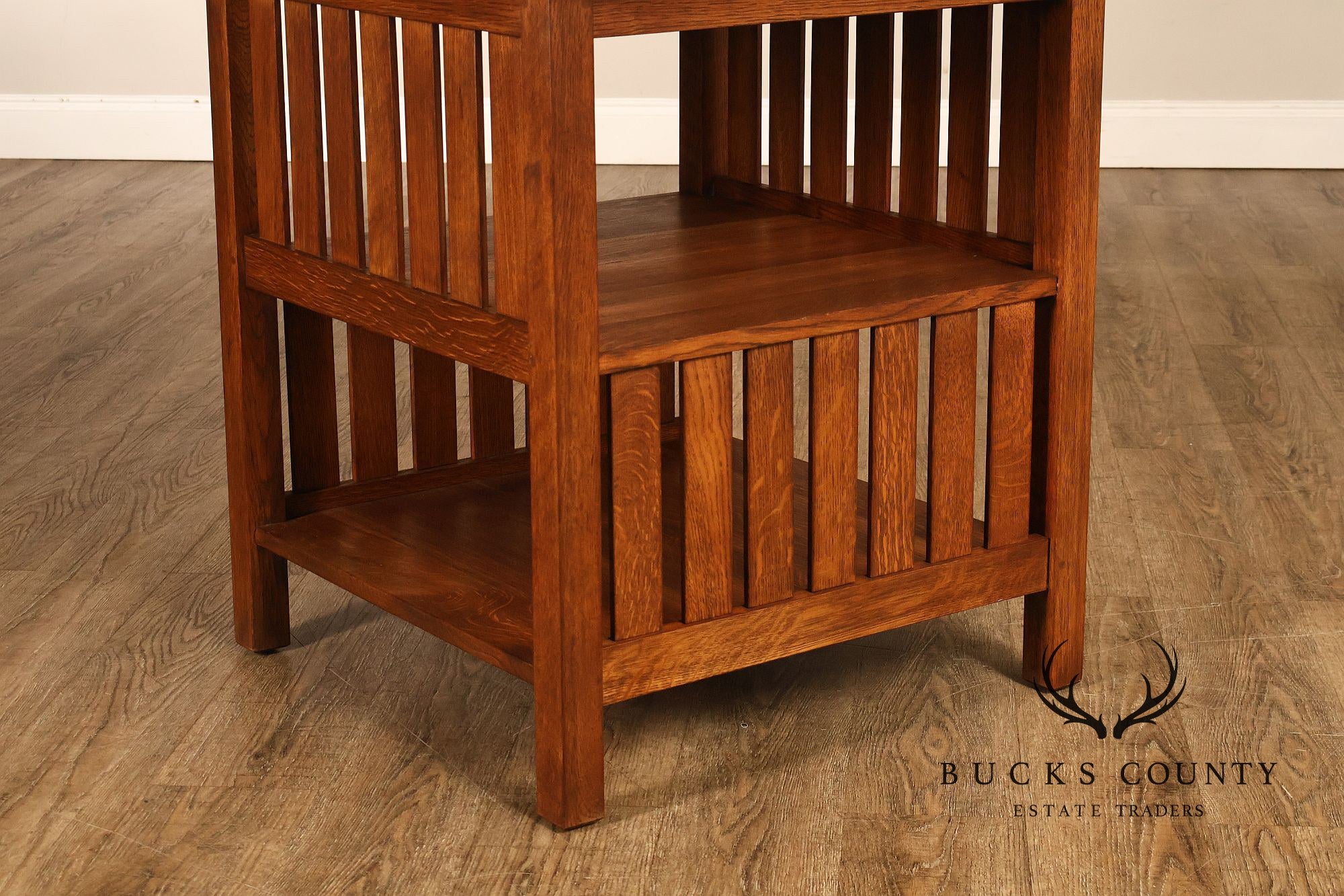 Stickley Mission Collection Slatted Oak Book Table