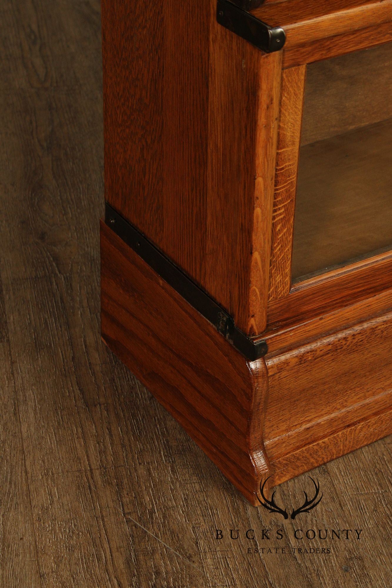 Globe Wernicke Antique Oak Four-Section Barrister Bookcase
