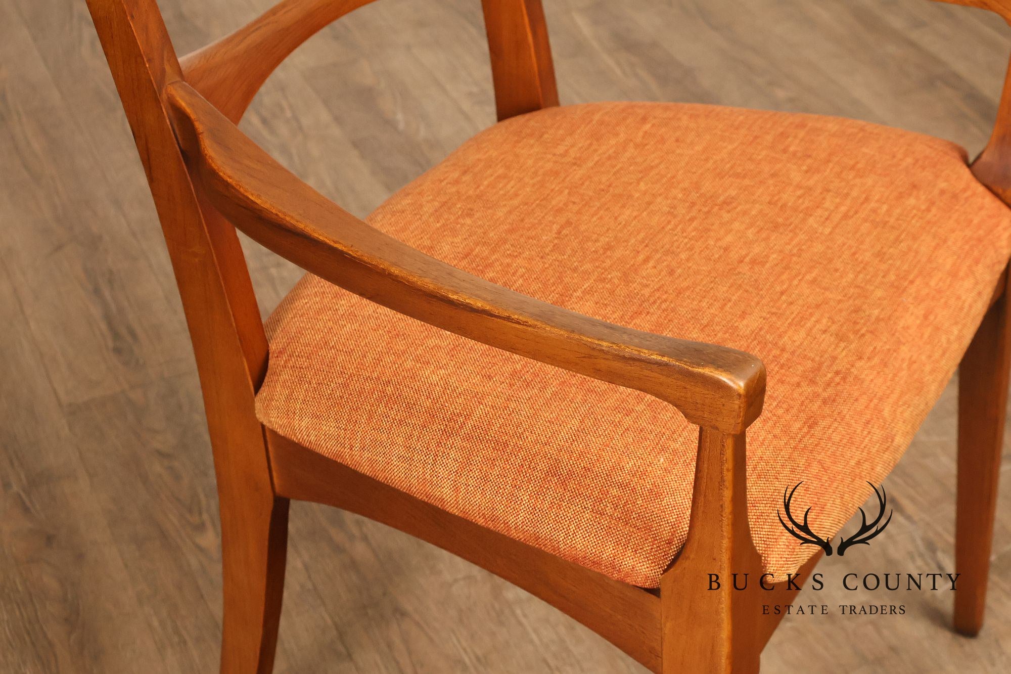 Lane Rhythm Mid Century Modern Set Of Six Walnut Dining Chairs