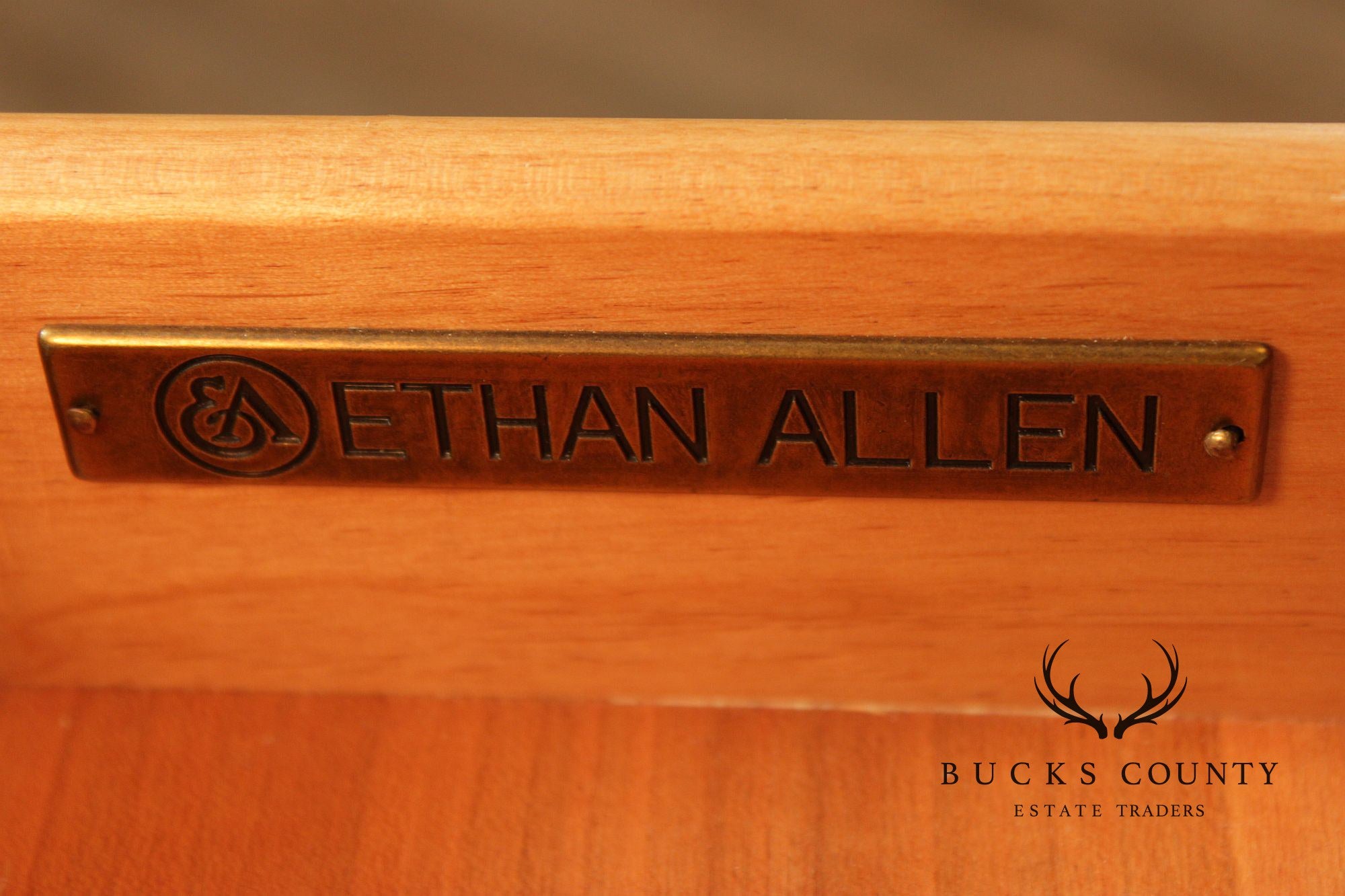 Ethan Allen Double Pedestal Writing Desk