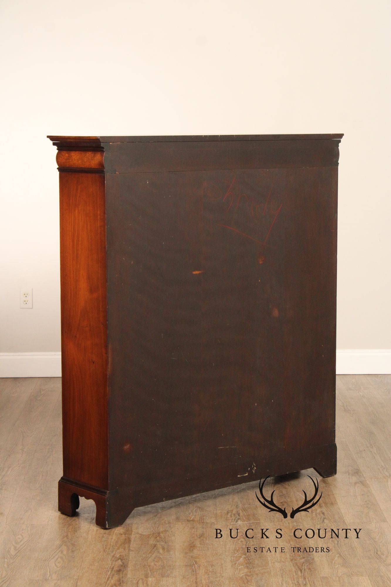 Schmieg & Kotzian Vintage Walnut Open Bookcase