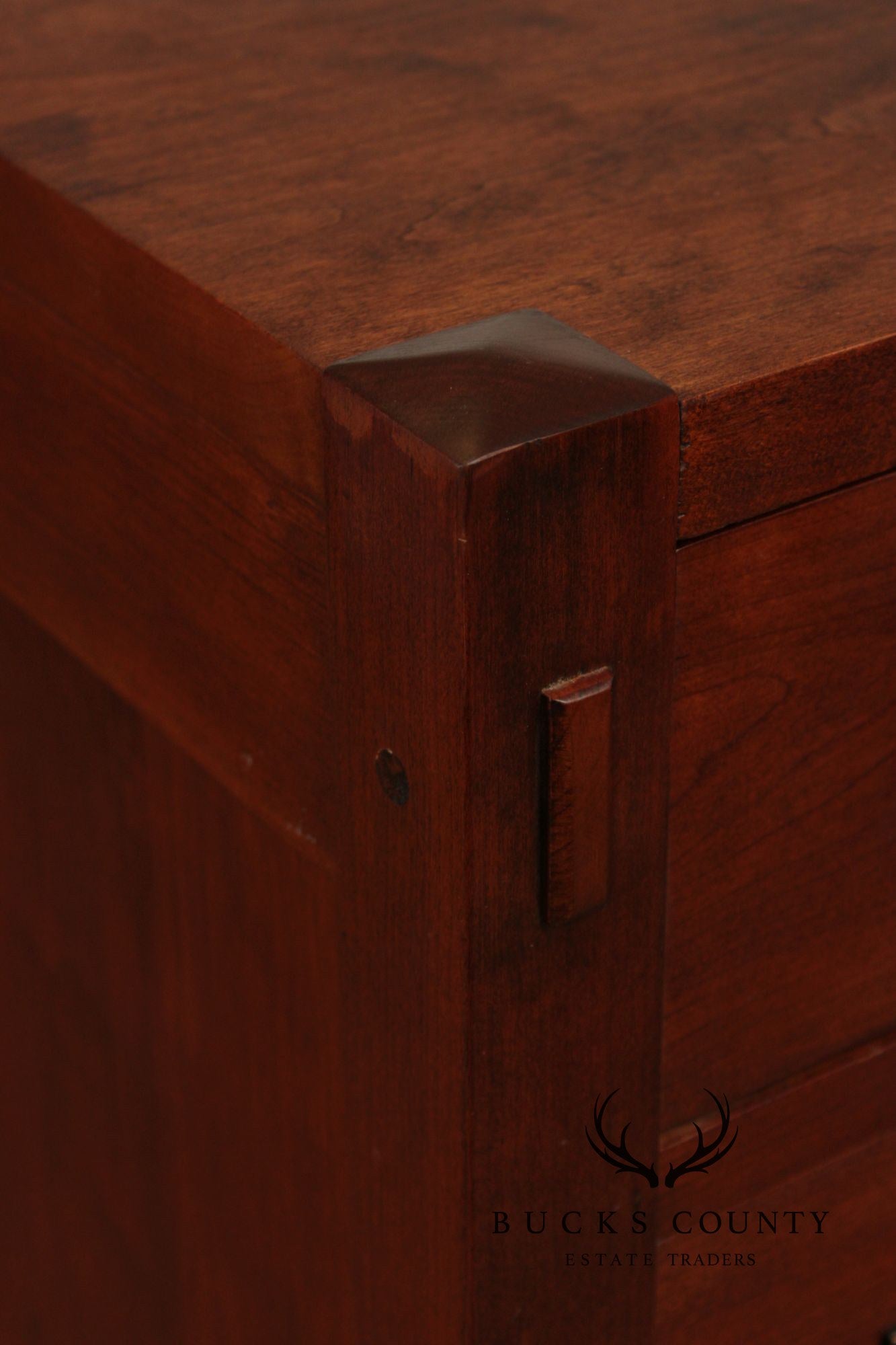 Stickley Mission Collection Pair of Cherry Three-Drawer Night Stands