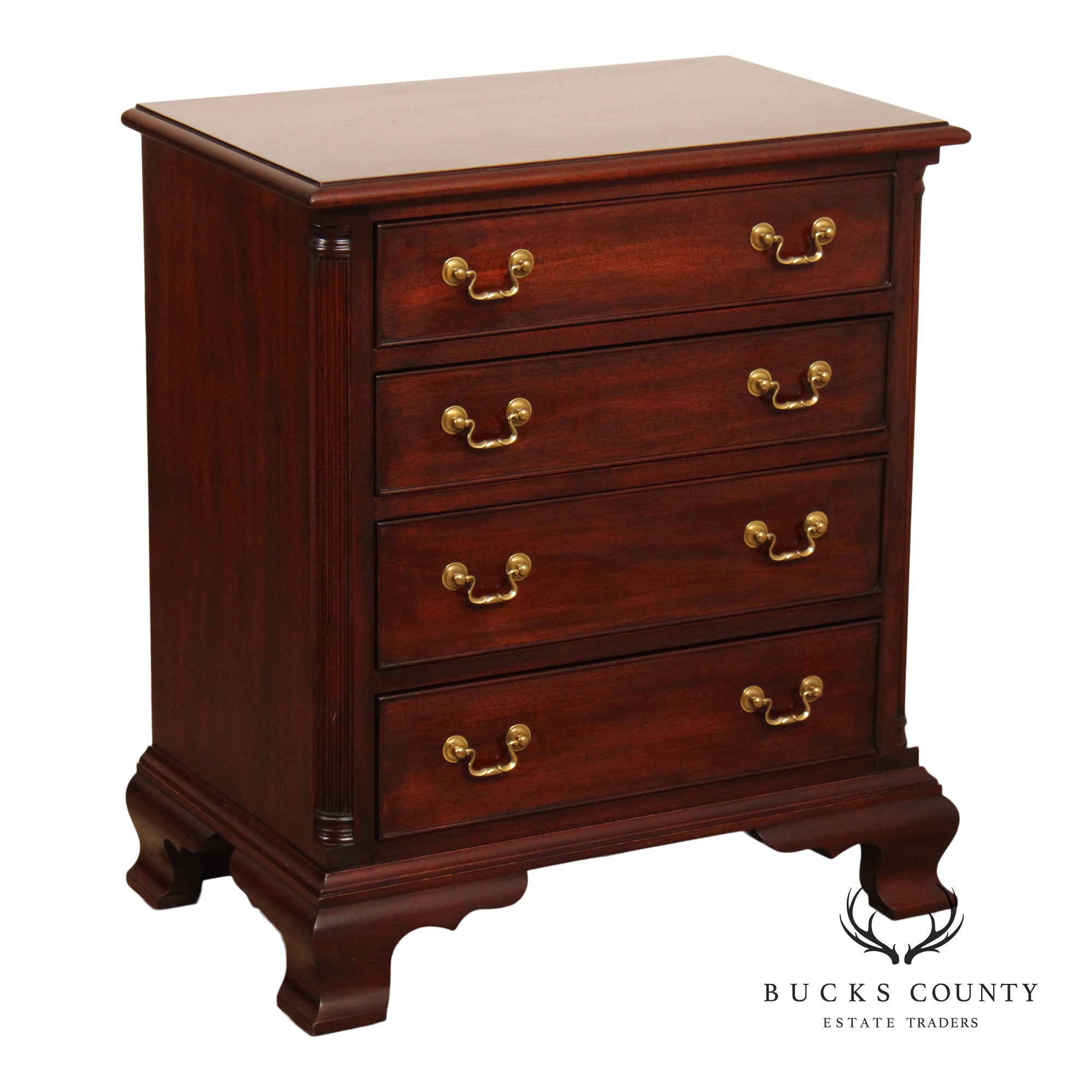 Henkel Harris Georgian Style Mahogany Nightstand