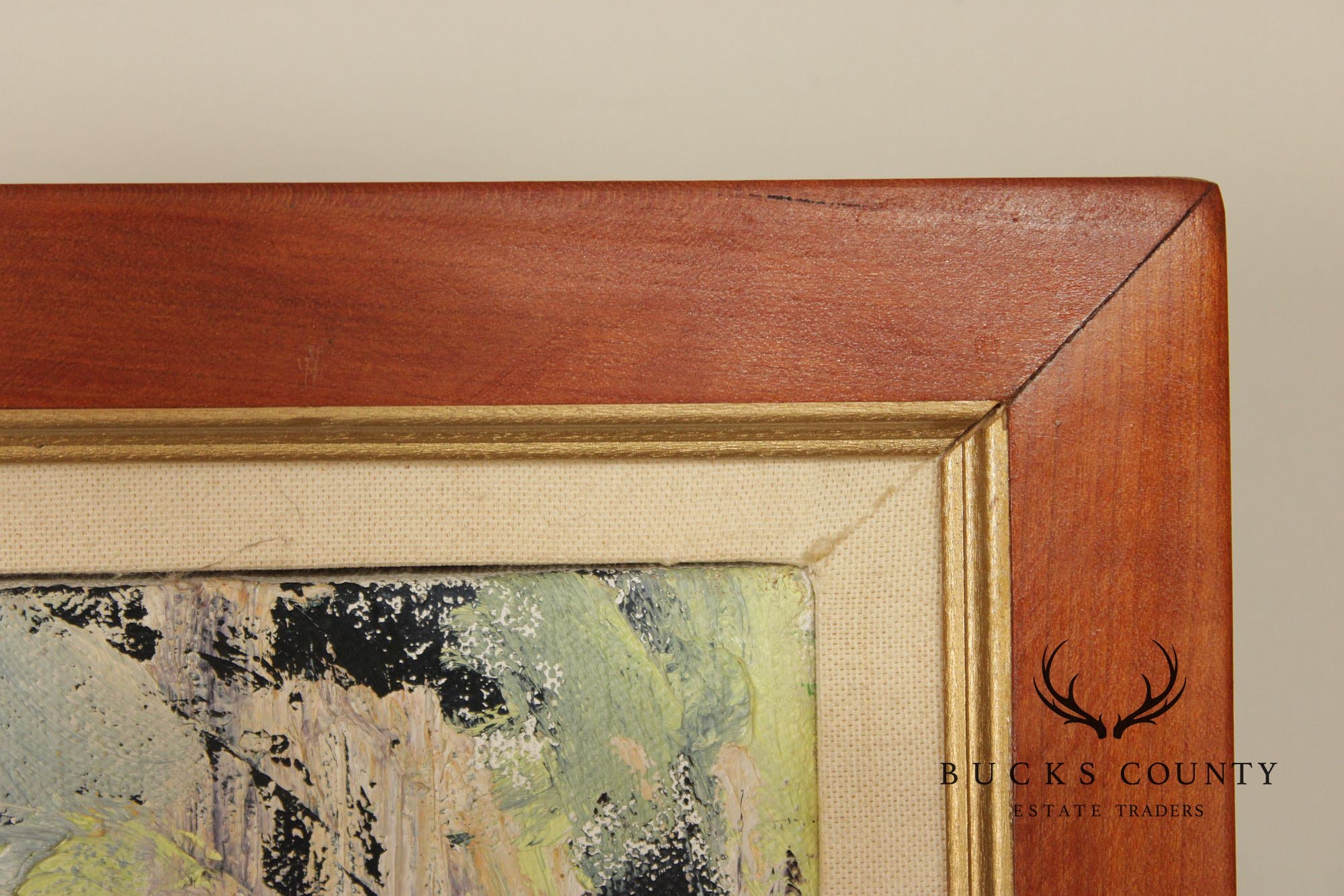 Mid Century Modern Abstract Oil Painting