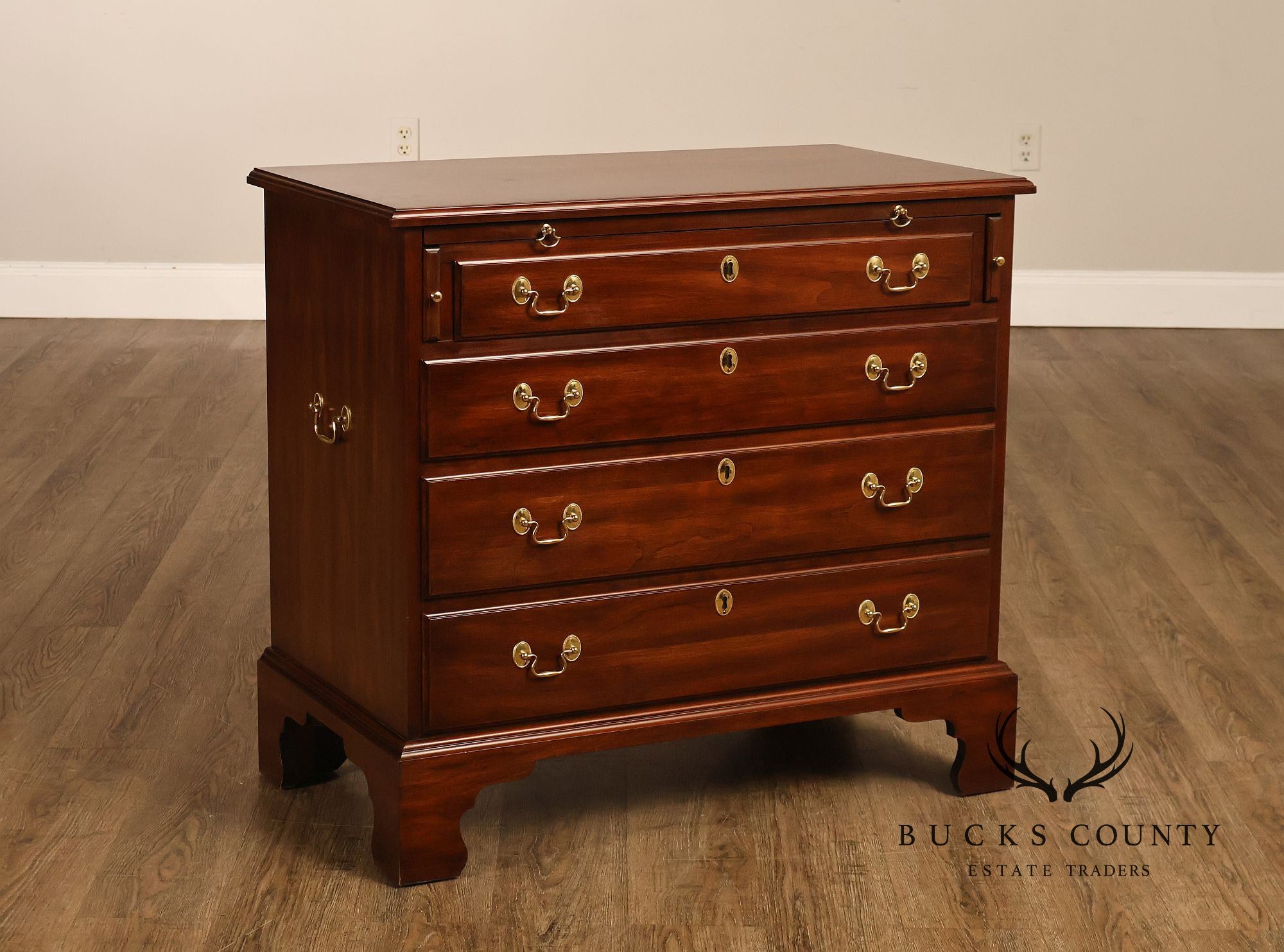 Henkel Harris Chippendale Style Cherry Bachelor's Chest