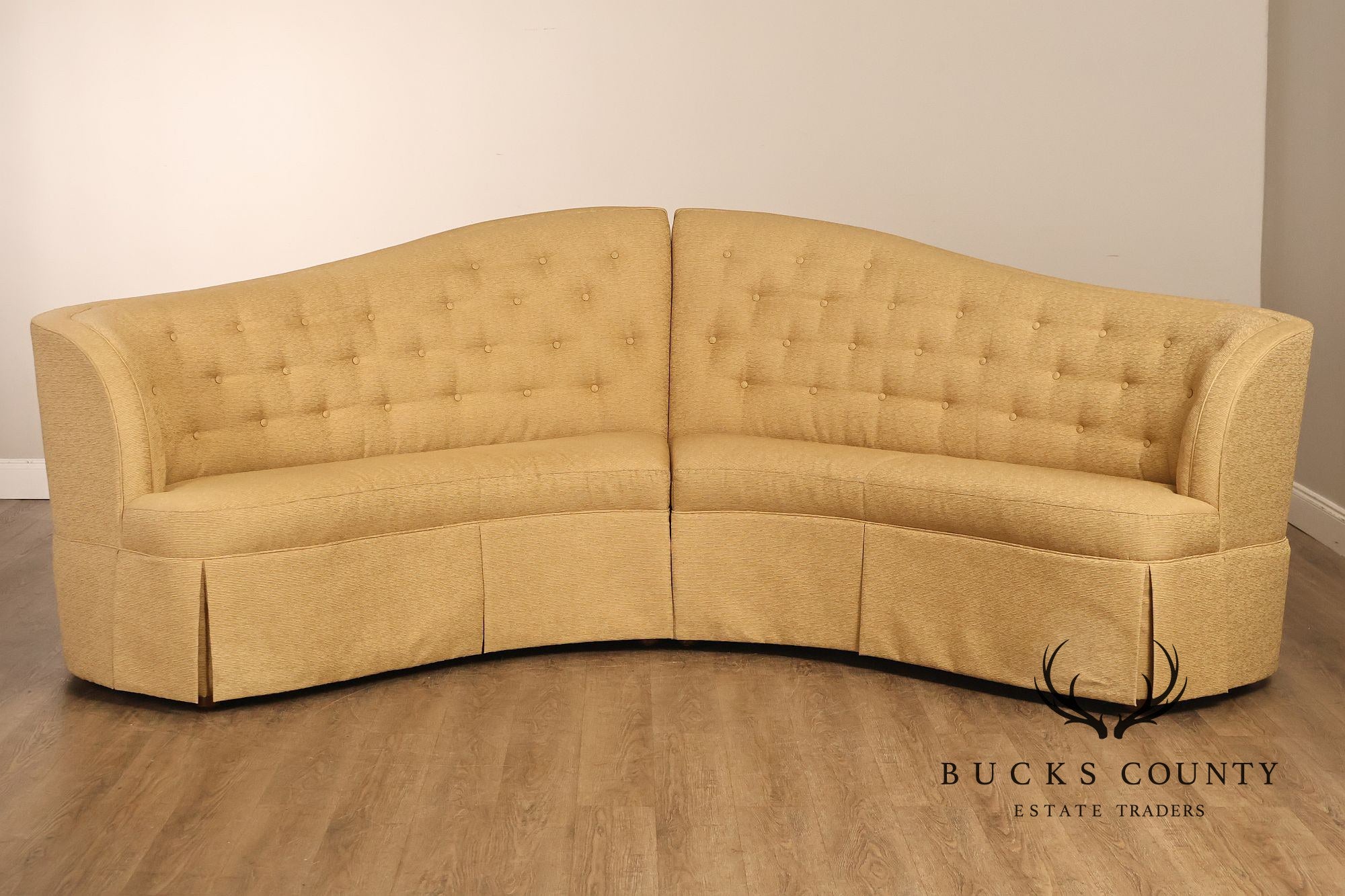 Thomasville Bogart Collection Curved Corner Sofa