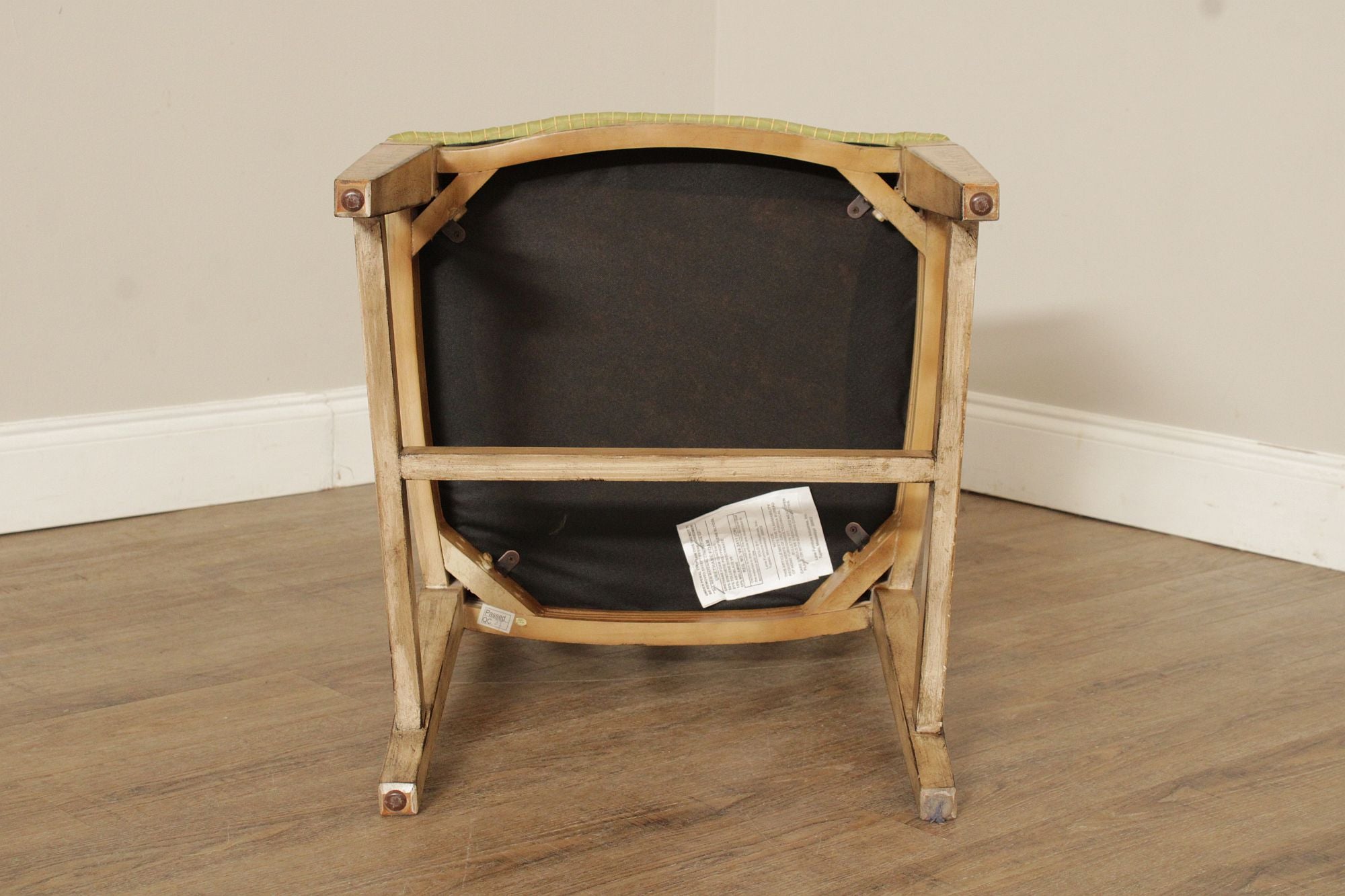 Lane Hepplewhite Style Paint Decorated Shied Back Side Chair