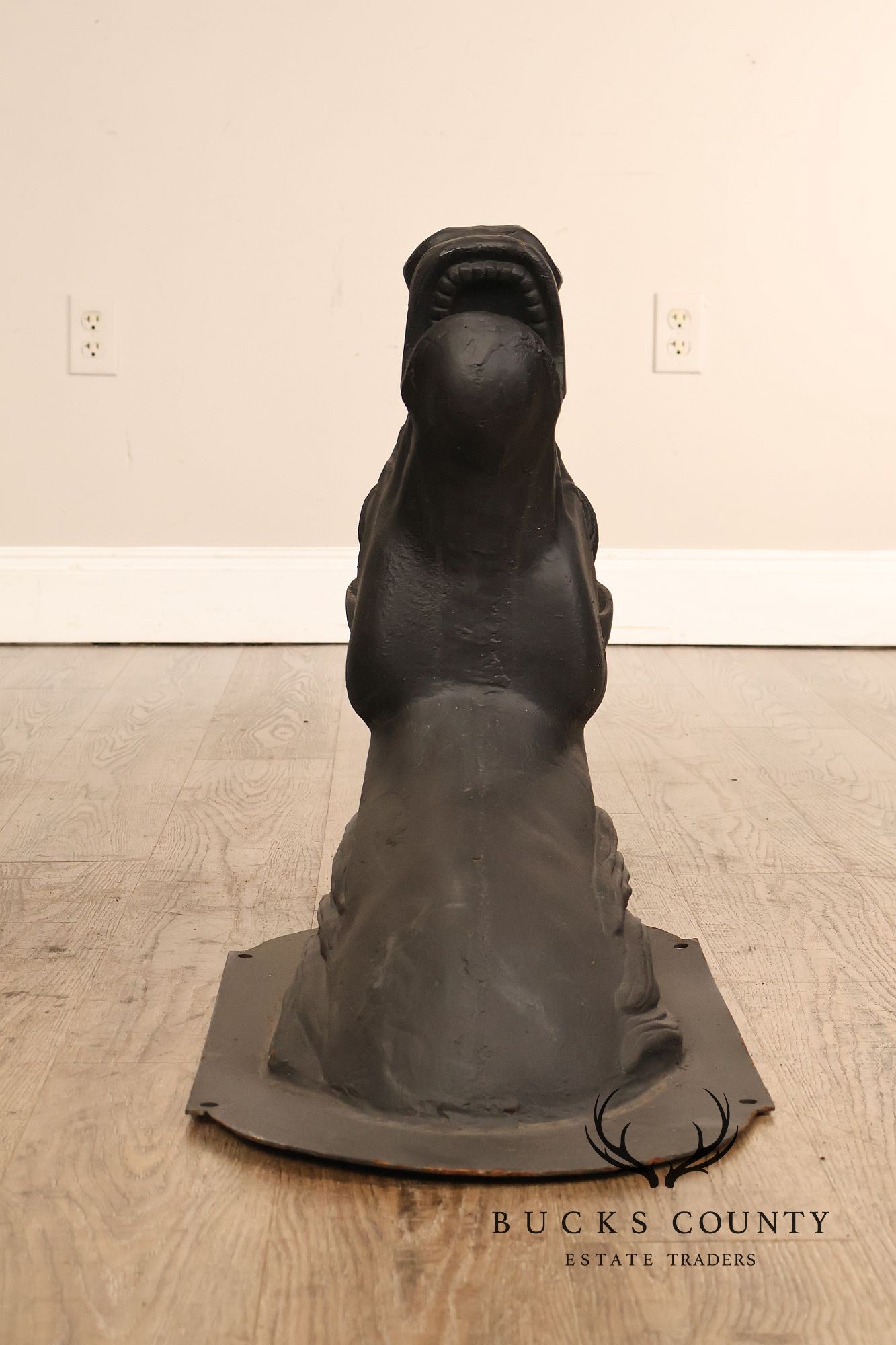 Pair of Cast Iron Horse Head Wall Decor