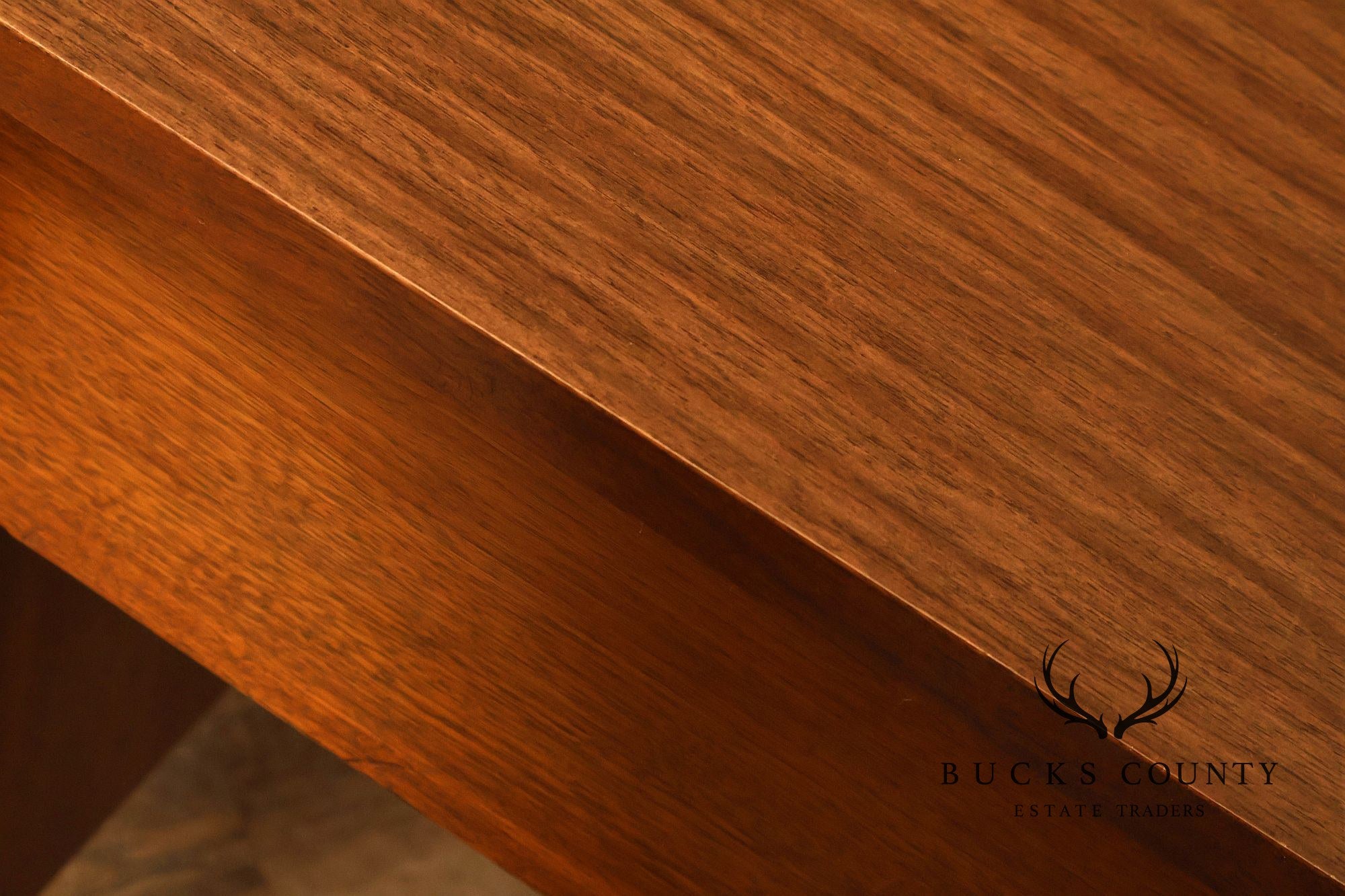 Mid Century Modern Sculpted Front Writing Desk