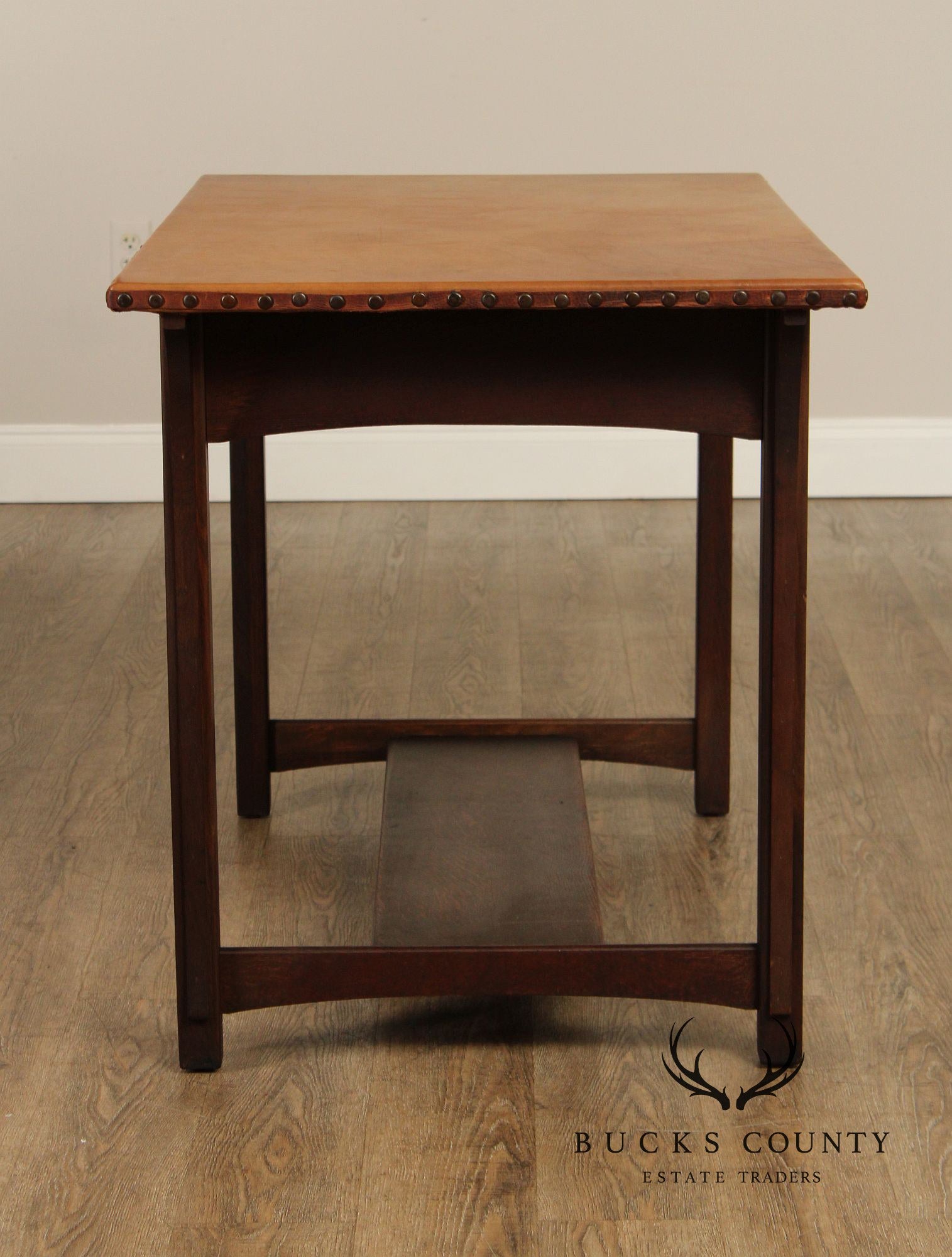 Lifetime Puritan Mission Oak and Leather Writing Desk