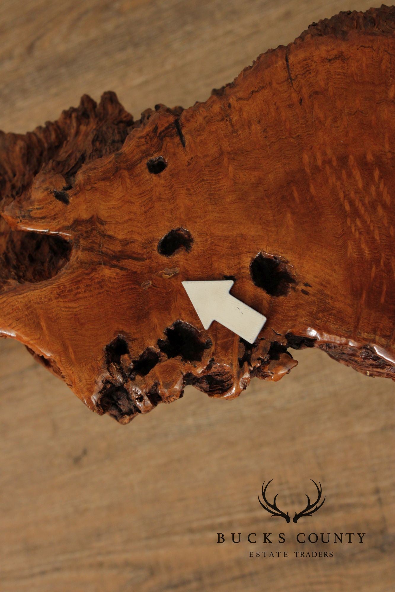 MID CENTURY MODERN LIVE EDGE DRIFTWOOD COFFEE TABLE