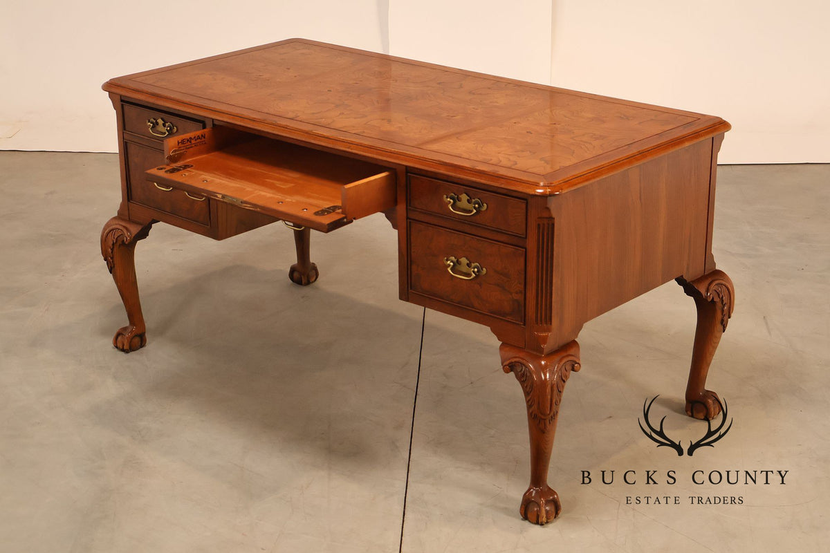 Hekman Georgian Style Oak Writing Desk