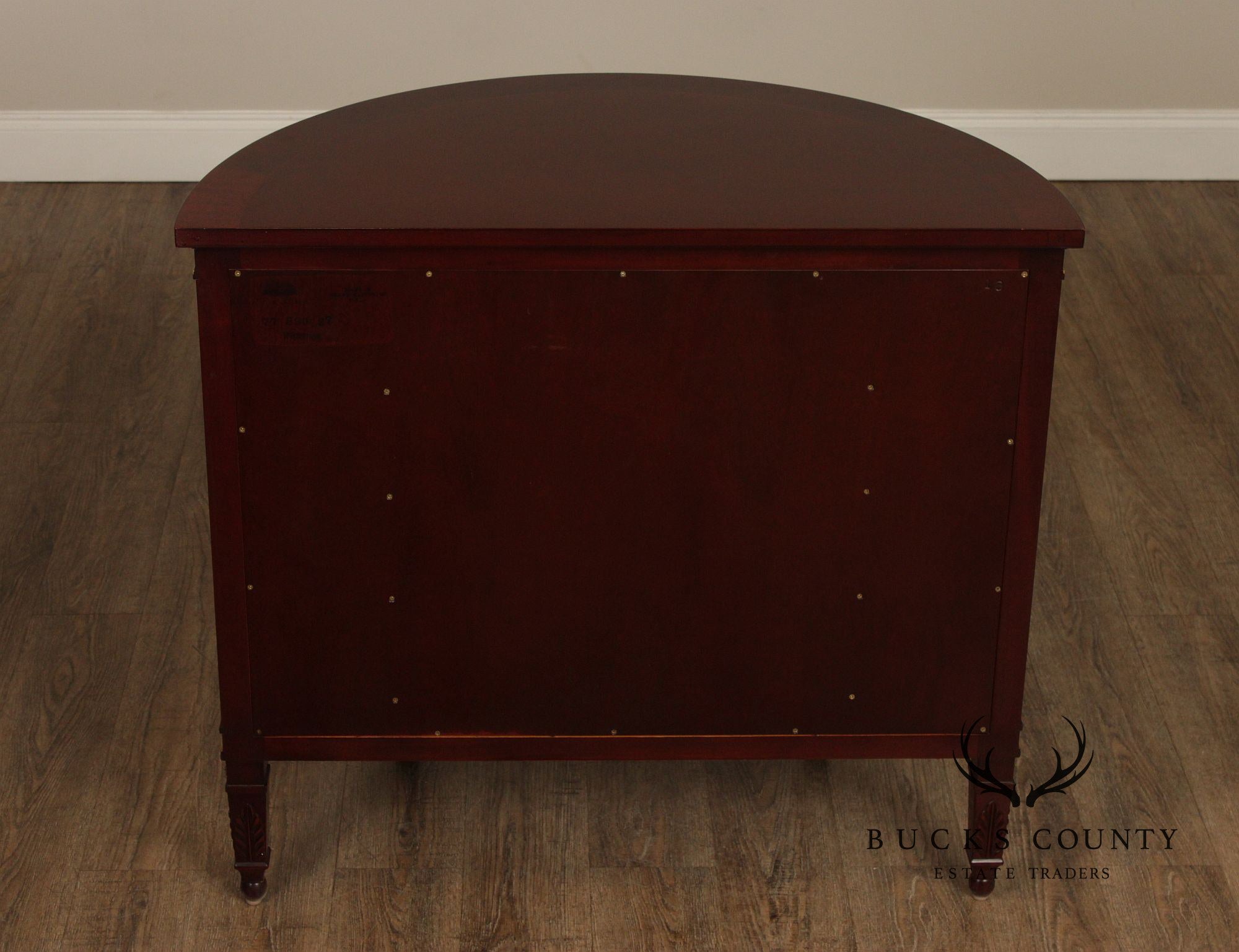 Kindel Winterthur Mahogany Demilune Cabinet