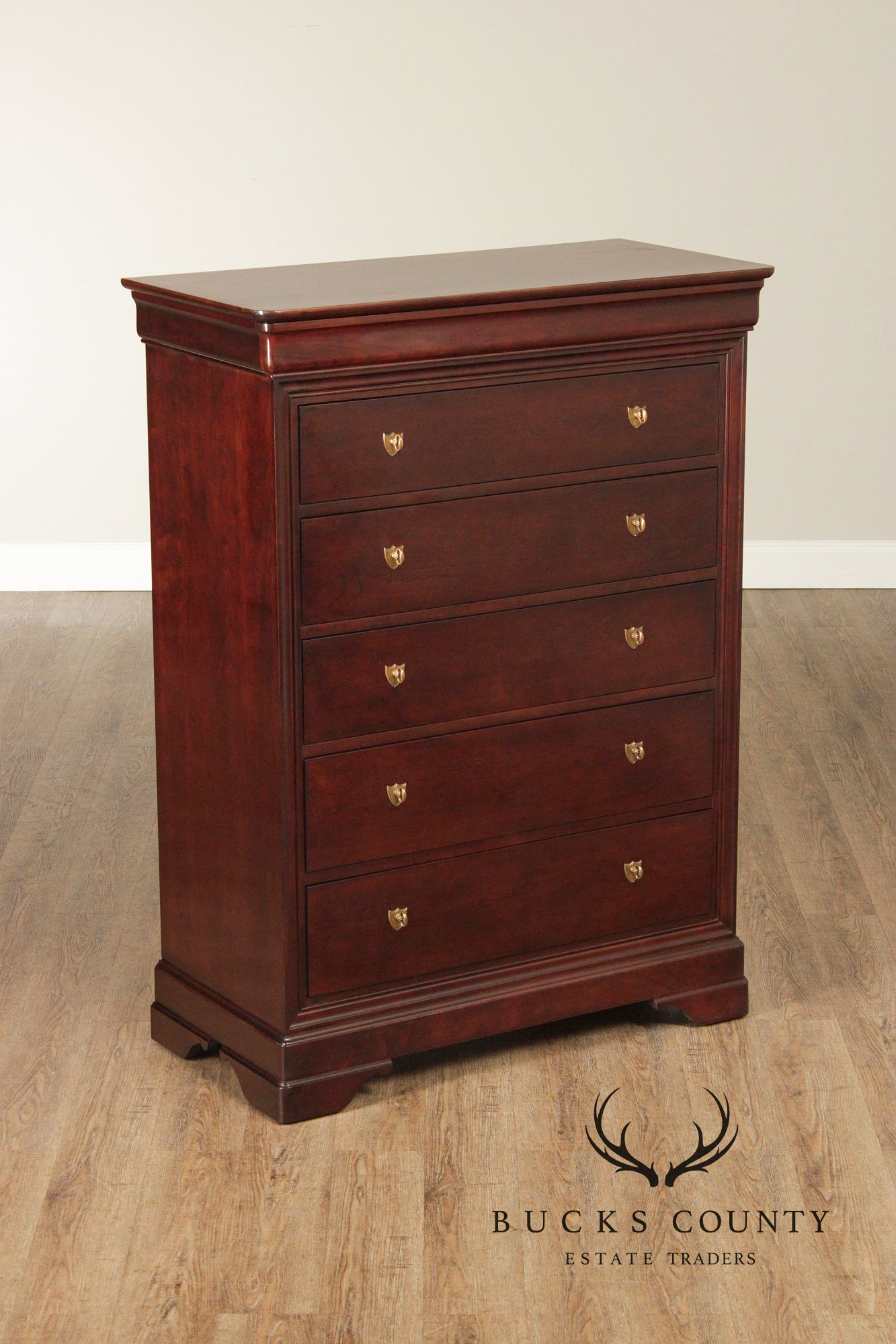 Stickley Marseilles Louis Philippe Style Cherry Tall Chest