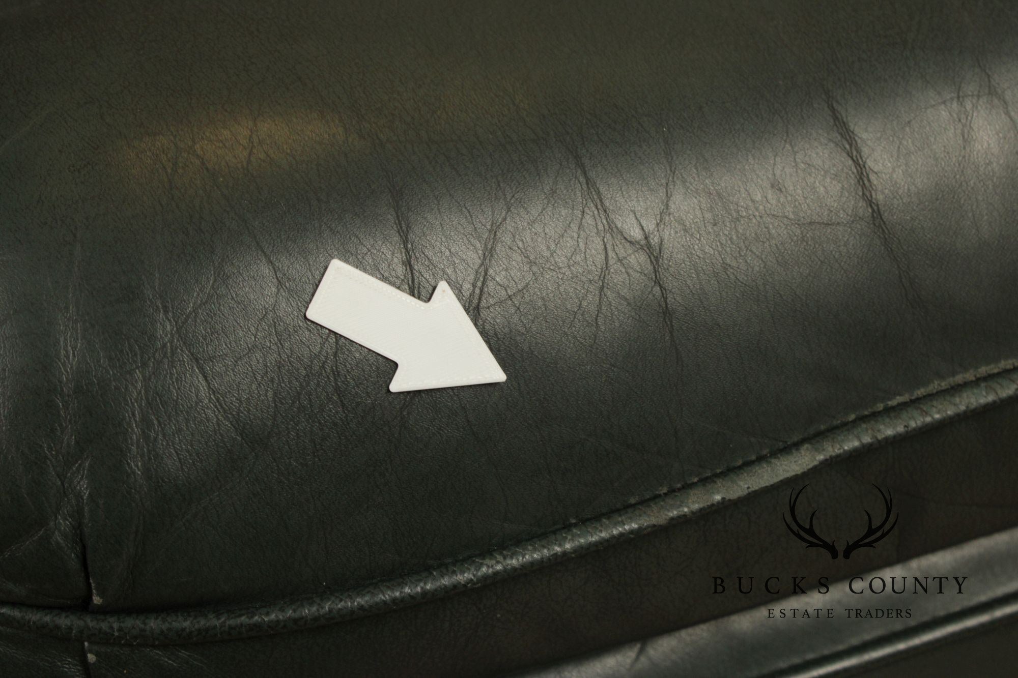 Hancock and Moore Leather Recliner Lounge Chair and Ottoman