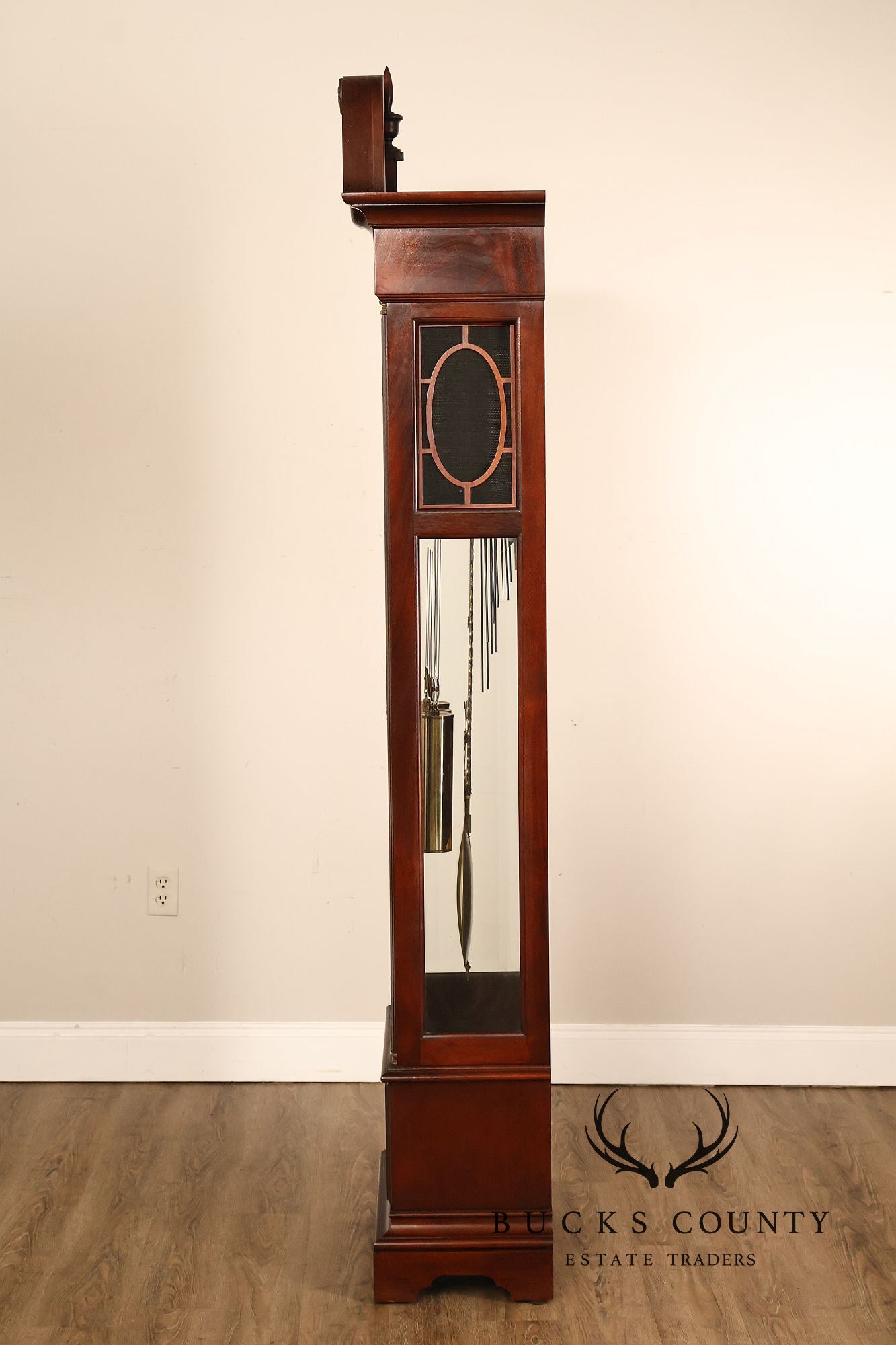 Howard Millar 3 Weight Pedalium Nautical Themed Grandfather Clock