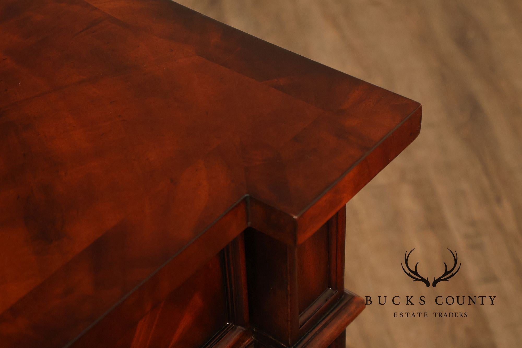 Theodore Alexander Mahogany Concave Side Cabinet