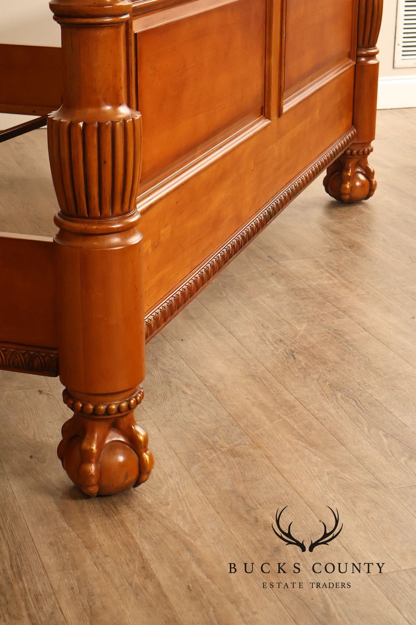 Century Furniture Continental Style King Size Sleigh Bed