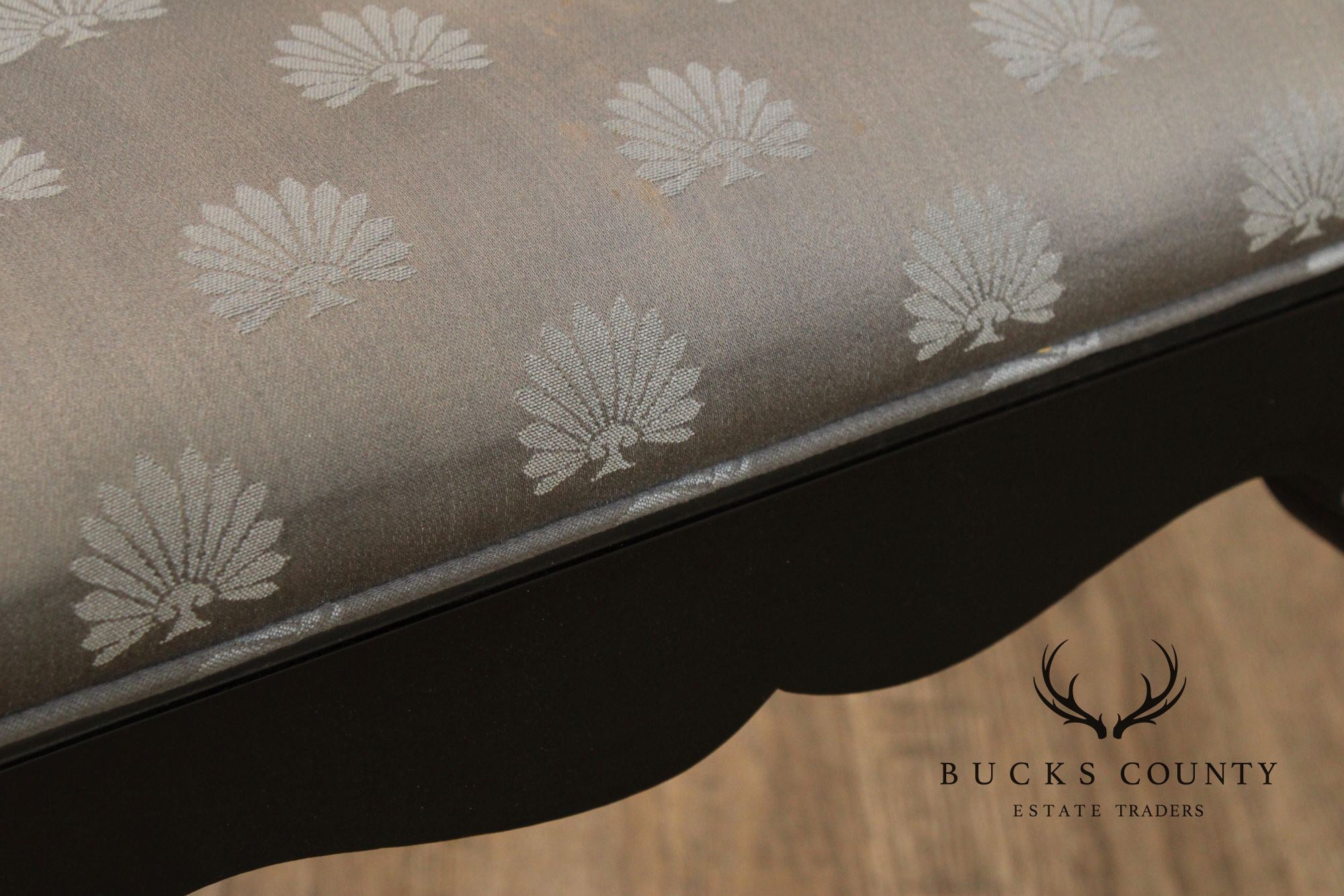 Century Furniture Ebonized Set of Six Queen Anne Style Dining Chairs