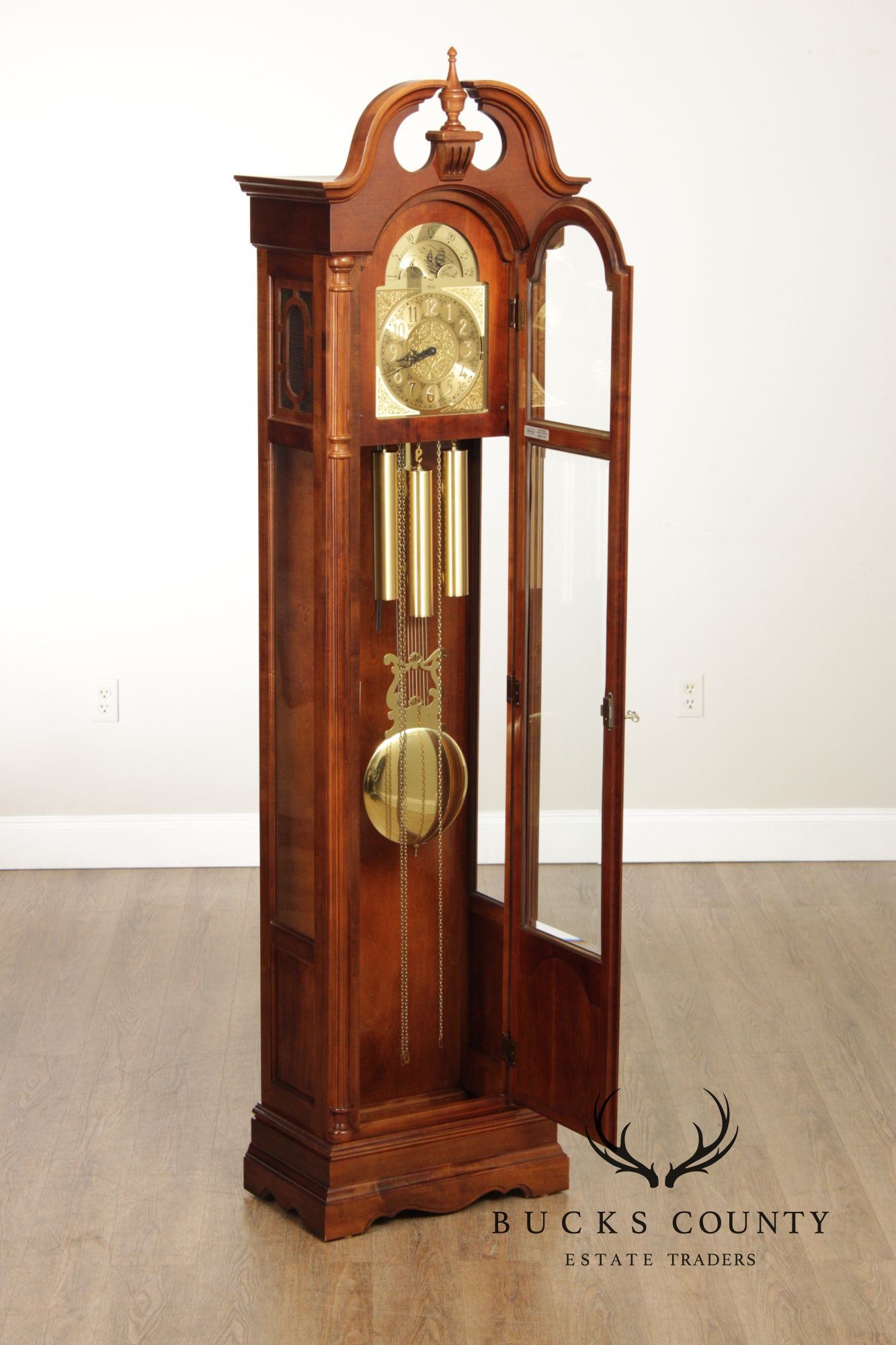 Ridgeway Georgian Style Tall Case Grandfather Clock