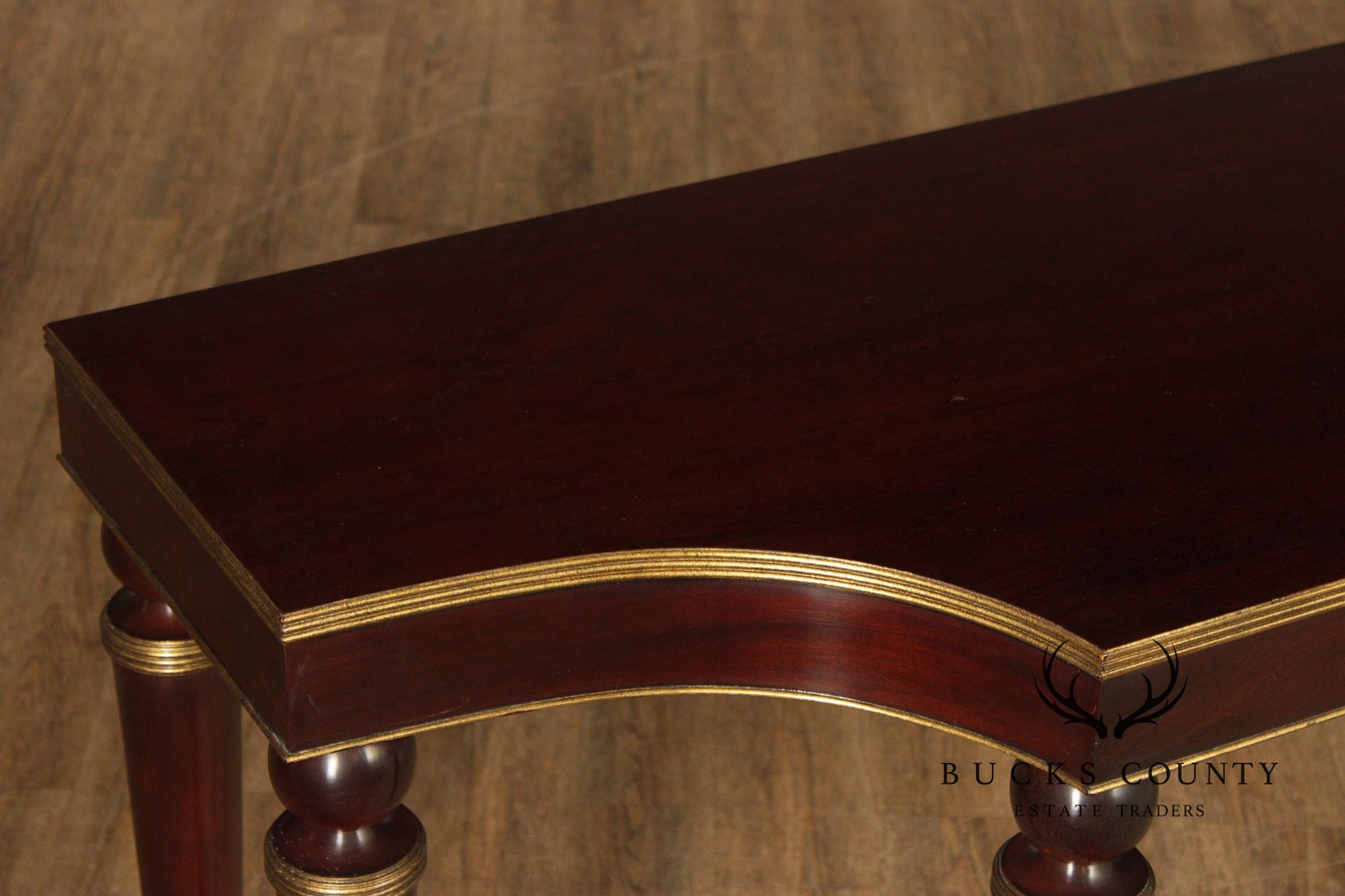 Barbara Barry For Baker Mahogany Long Console Table