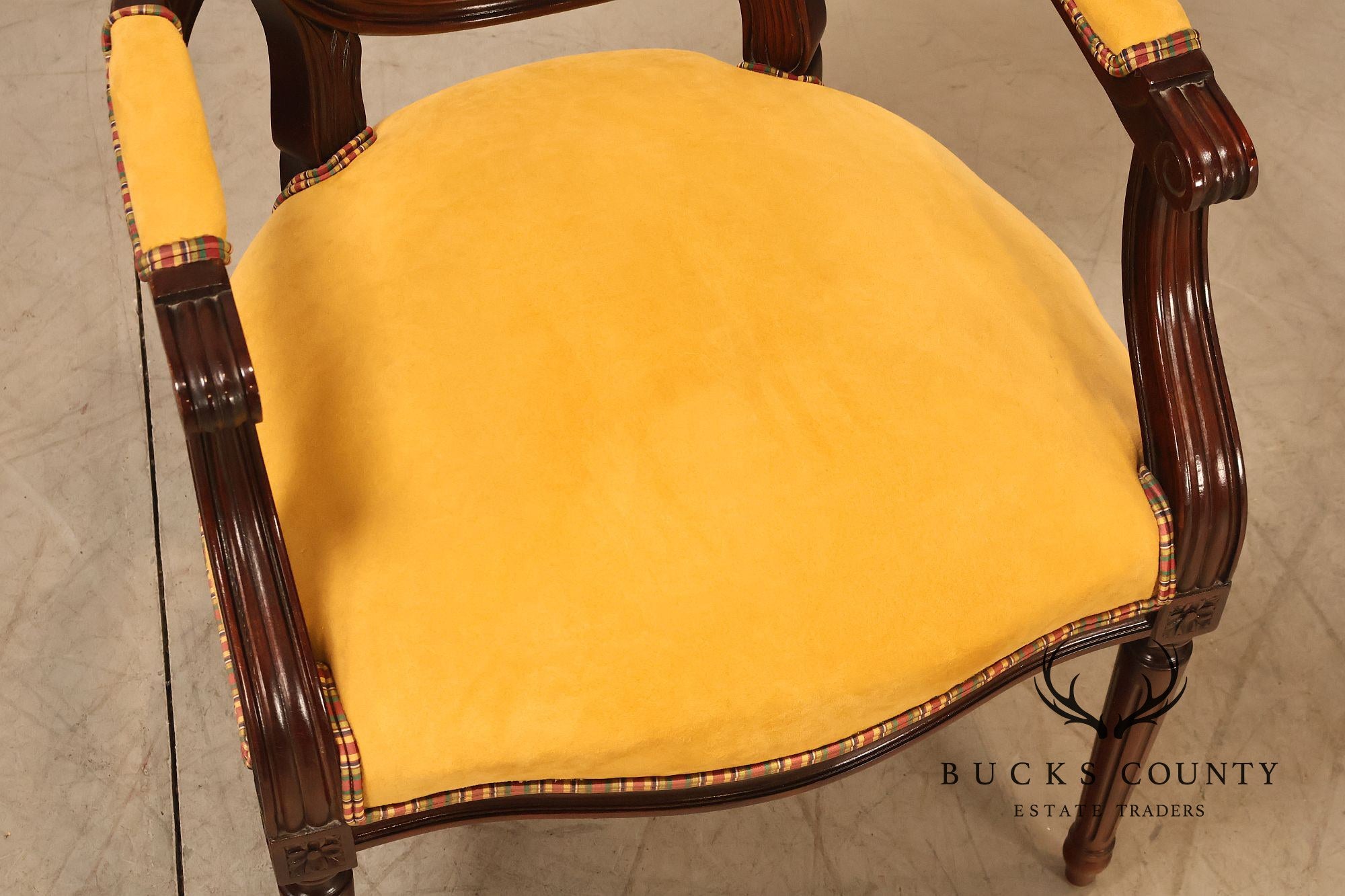 Century Furniture French Louis XVI Style Set of Ten Oval Back Dining Chairs