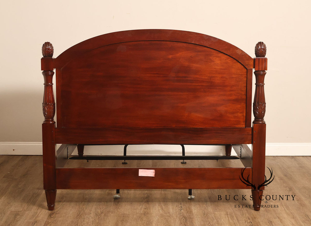 Henkel Harris Mahogany Low-Post Queen Bed