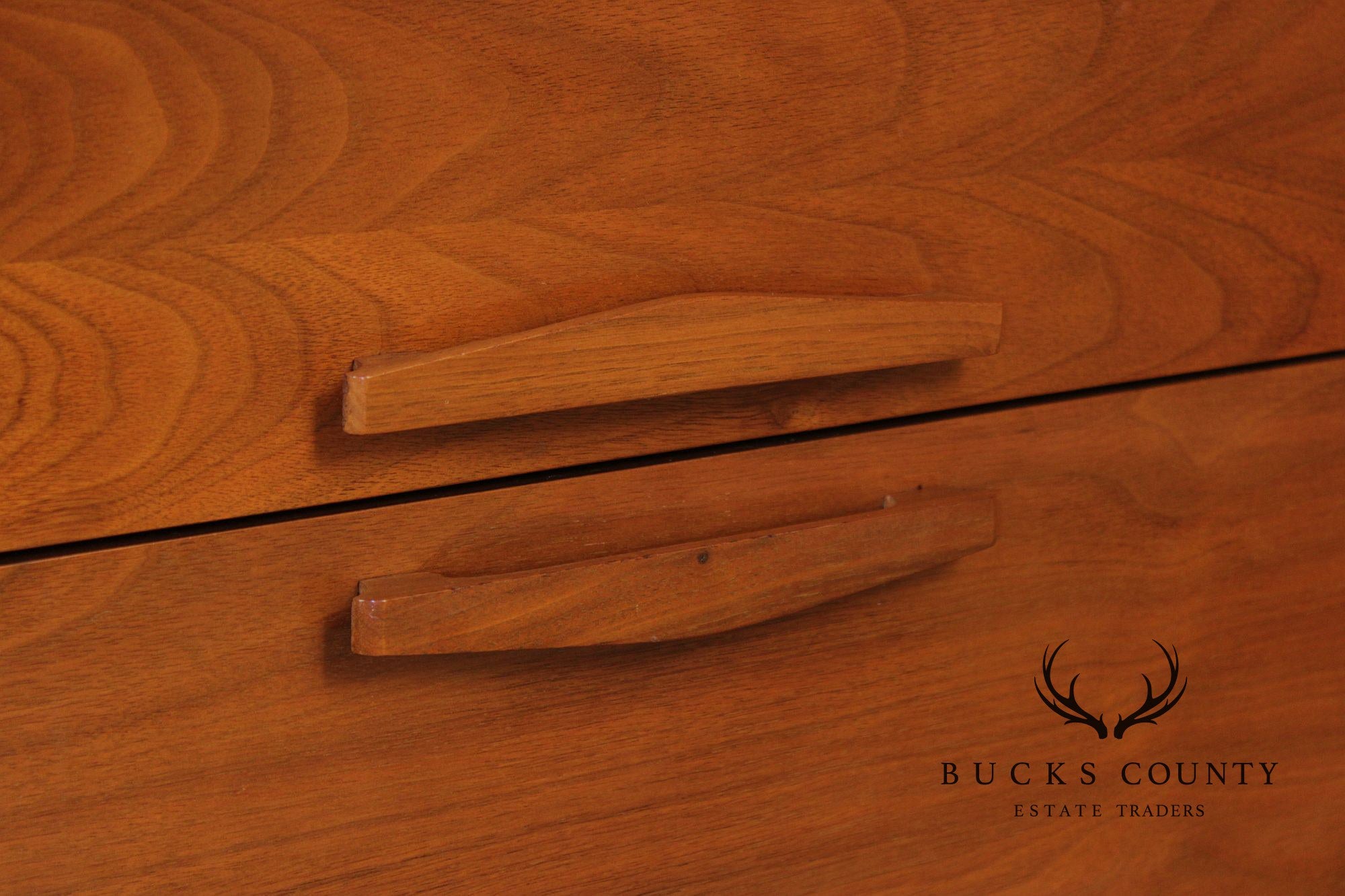 Mid Century Modern Walnut Long Dresser