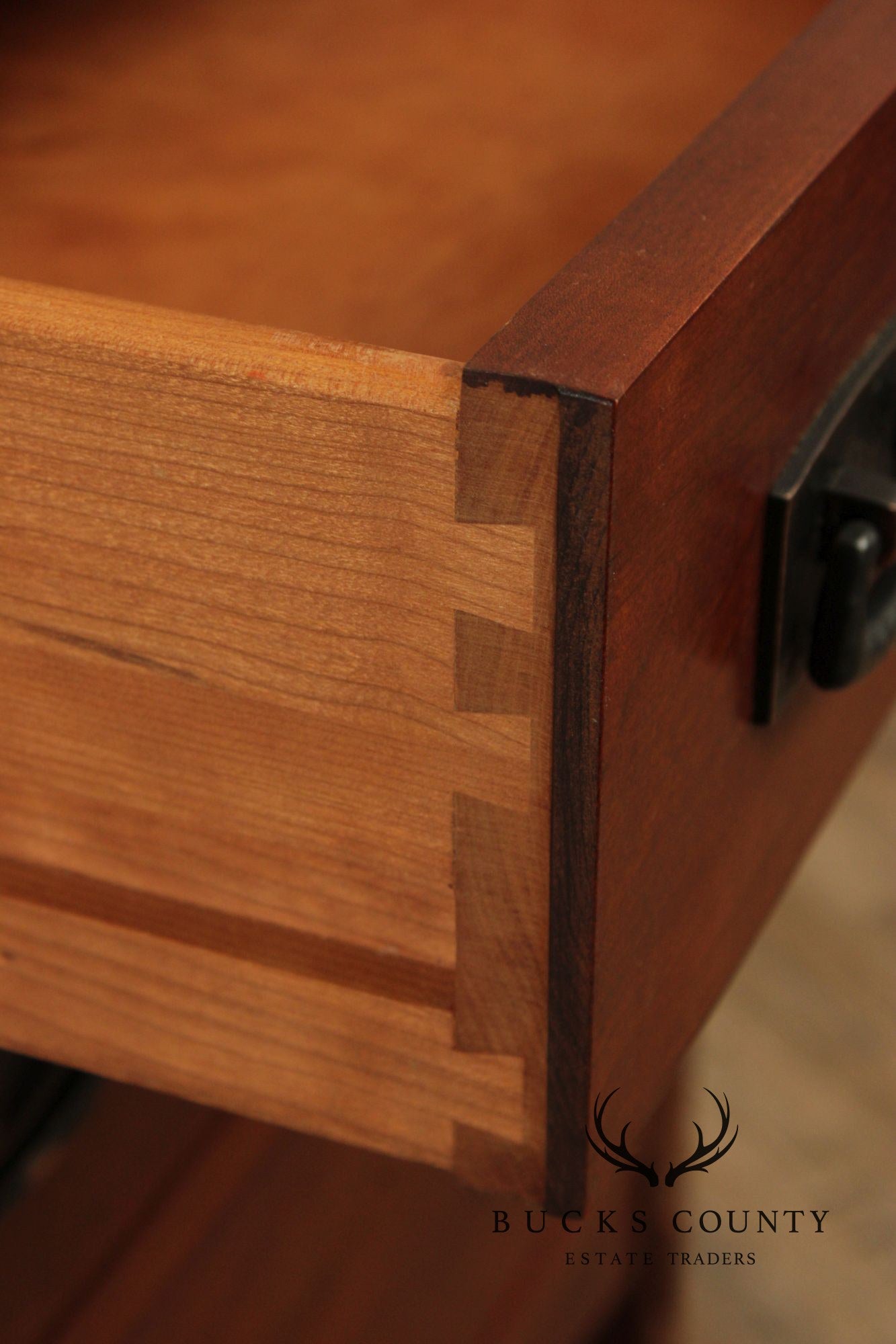Stickley Mission Collection Pair of Cherry Three-Drawer Night Stands
