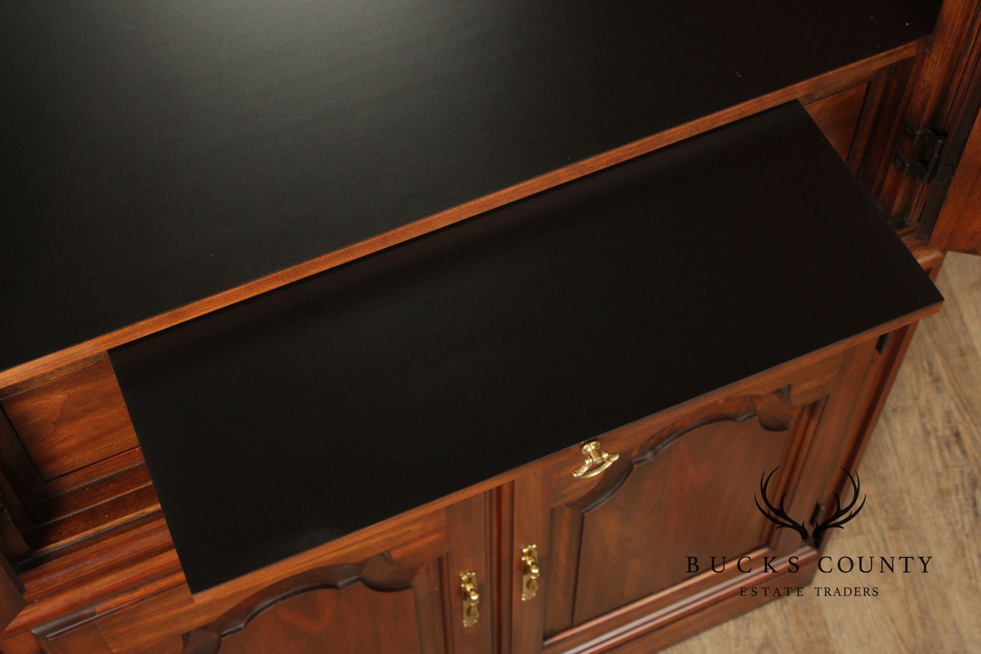 Harden Traditional Tall Cherry Bar Cabinet