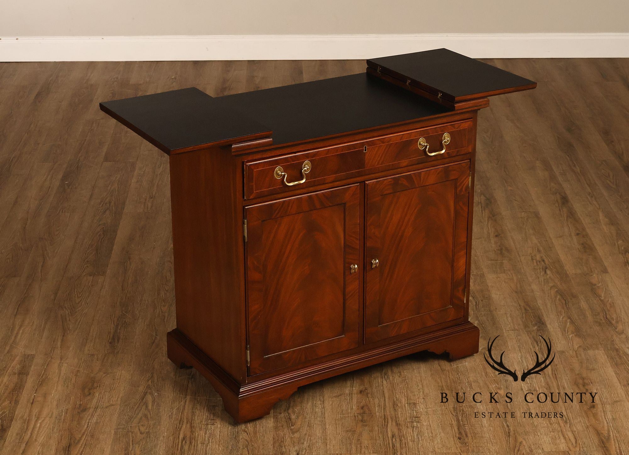 Councill Furniture Georgian Style Mahogany Flip Top Server