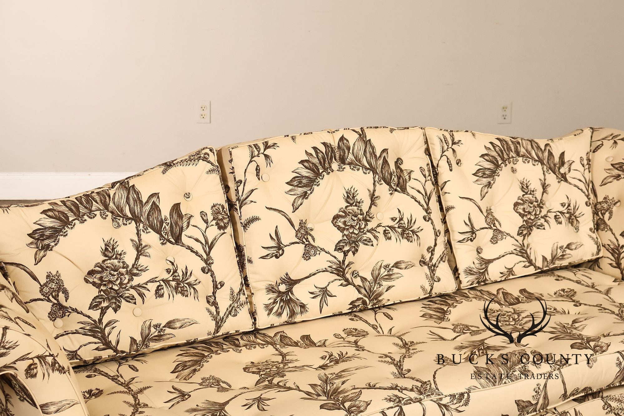 Baker Williamsburg Reproductions Camelback Sofa