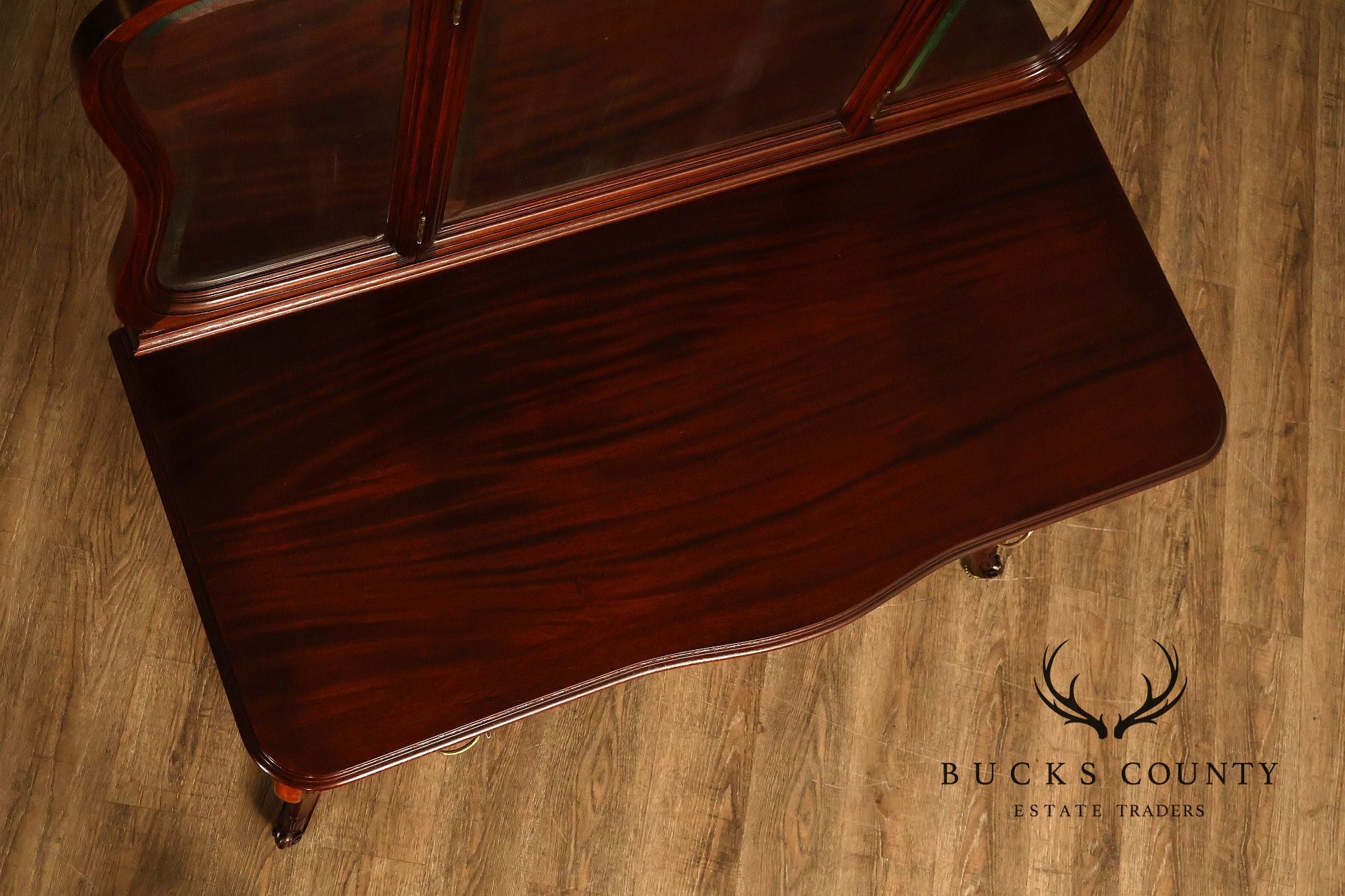 RJ Horner Antique Carved Mahogany Vanity With Mirror
